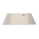 Rectangular mannequin base 45x40 cm, brushed stainless steel