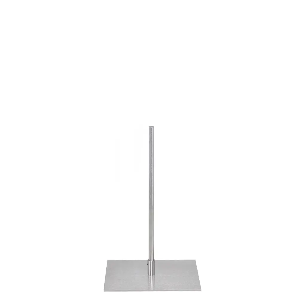 BINK - Bust stand, central fixation tube of 55 cm,  stainless steel 