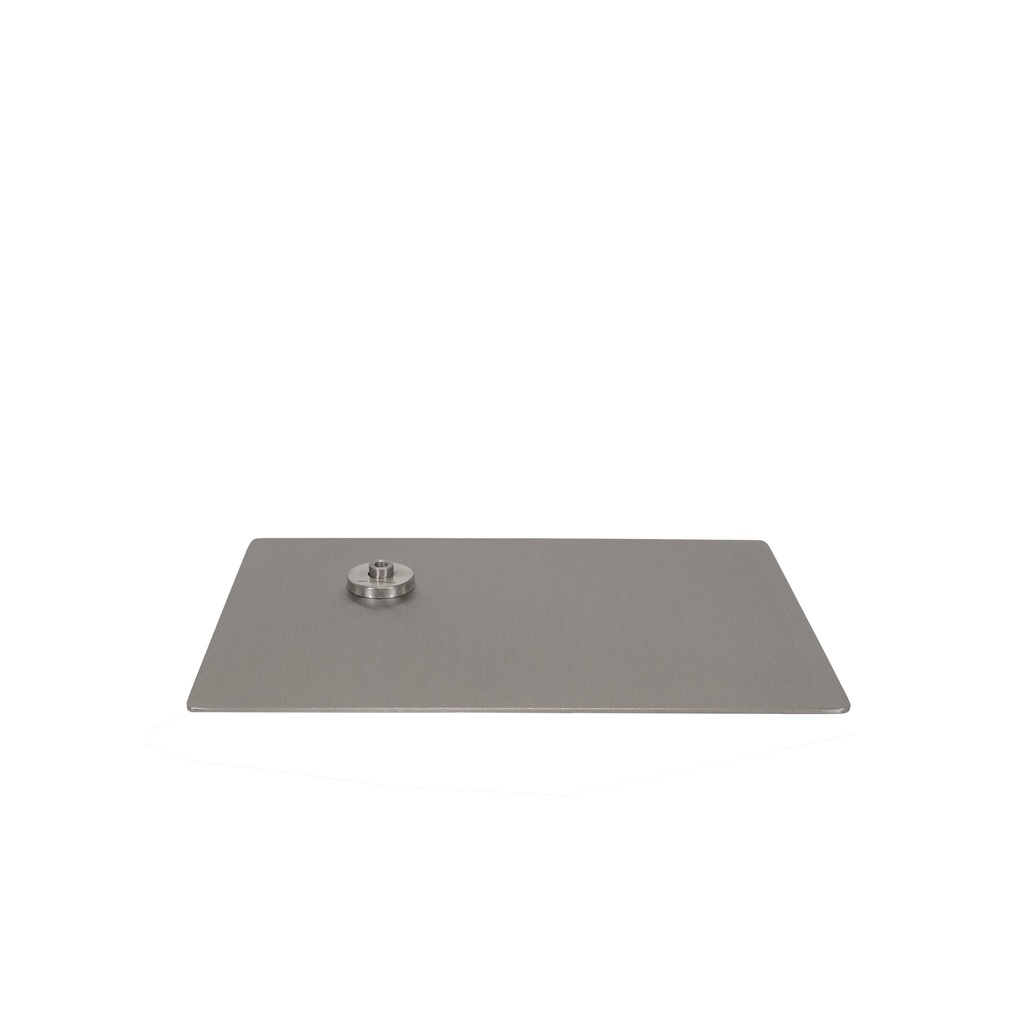 BINK - Rectangular mannequin base 45x30 cm, brushed stainless steel
