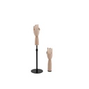 Duo displayhandenkind 8Y: rechterhand met basis, linkerhand met staander met verstelbare hoogte.