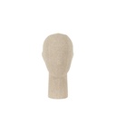 Tête enfant 8 ans, collection Maison Marlu, recouvert de tissu beige