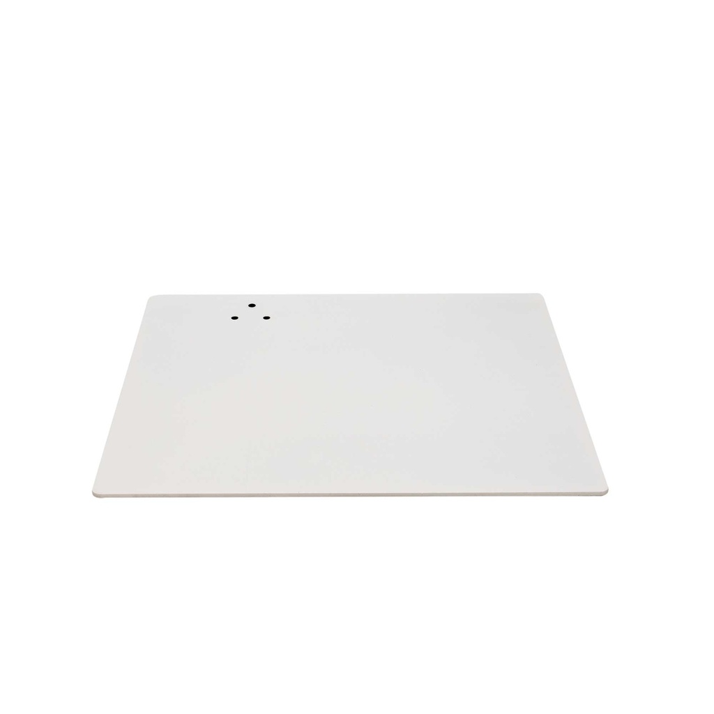 BINK - Rechteckige Sockel 40x35 cm, weiß pulverbeschichtet, Stahl, Wadenstecker exklusiv (10.5x4 Cm)