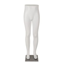 Expositor para pantalones blancos de hombre, plástico, base metálica y pasador para pies