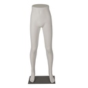 Expositor para pantalones blancos de hombre, plástico, base metálica y pasador para pies