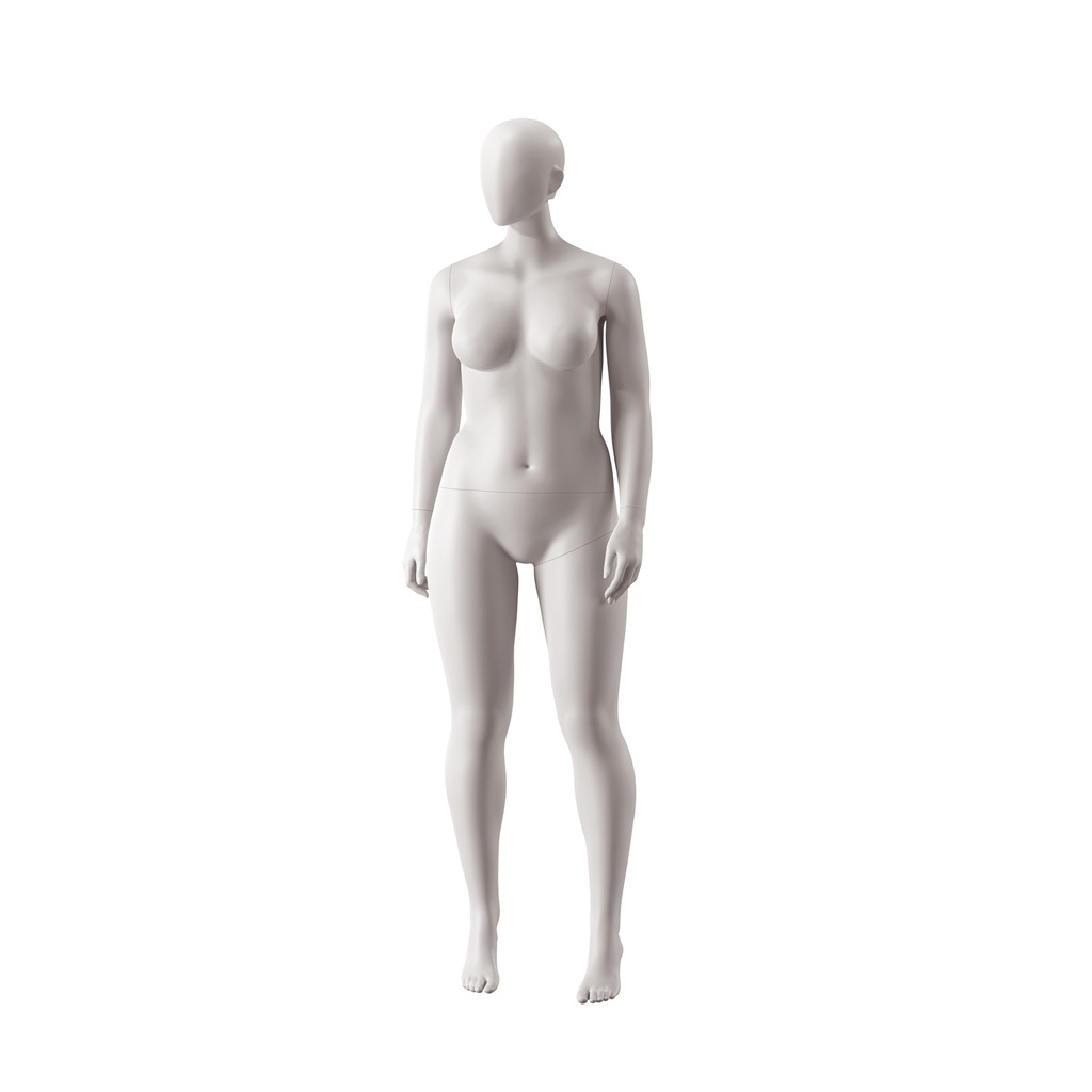 BINK - Mannequin femme grande taille, collection NXT - gen Z, couleur gris clair, pose debout 040