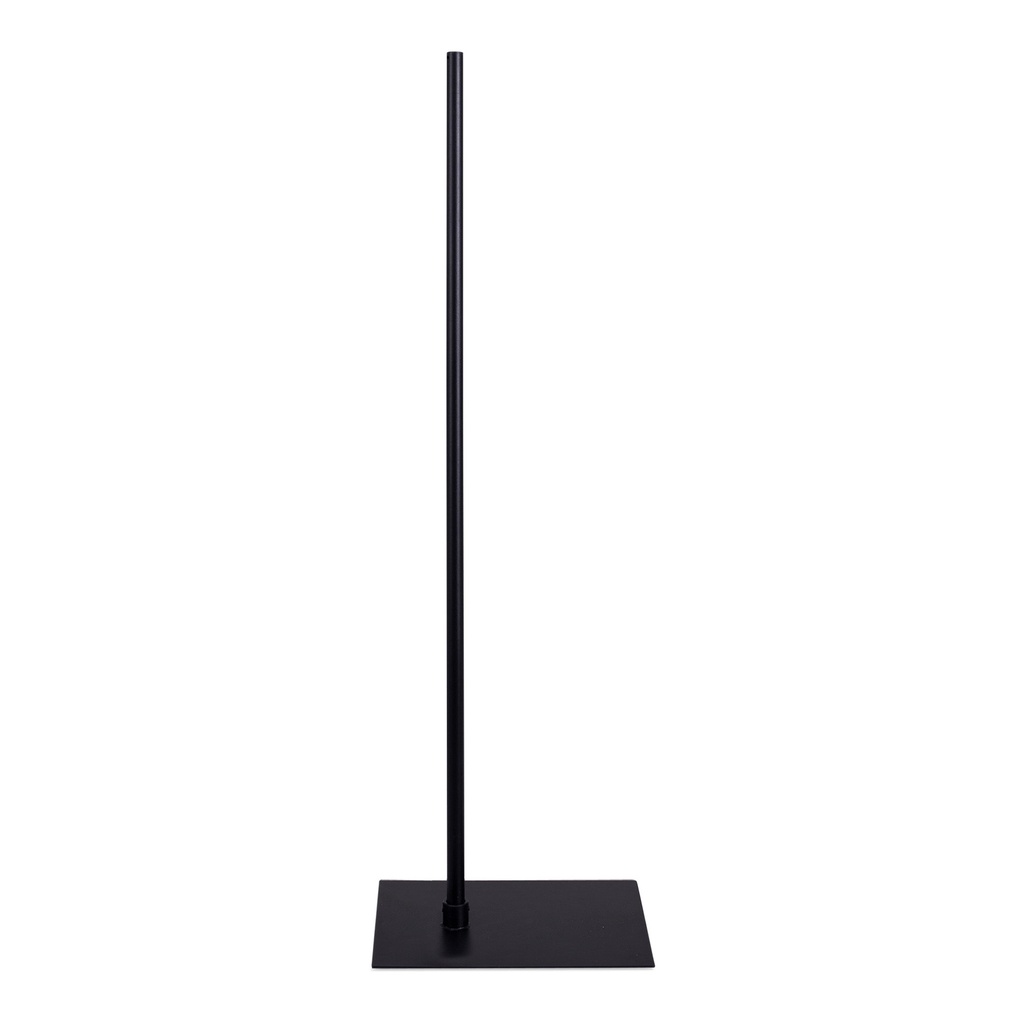 BINK - Vermietung von Ständer für Büste, rechteckige Fußplatte 26X35 cm, schwarz matt   