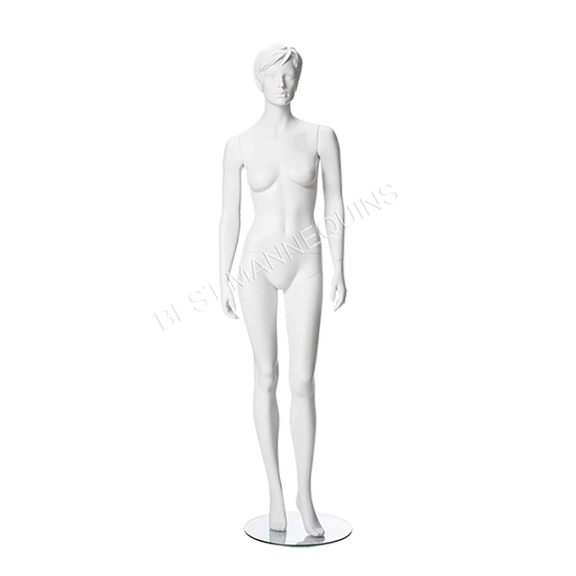 Schaufensterpuppe Damen B-Cup mit skulptiertem Haar, Irene