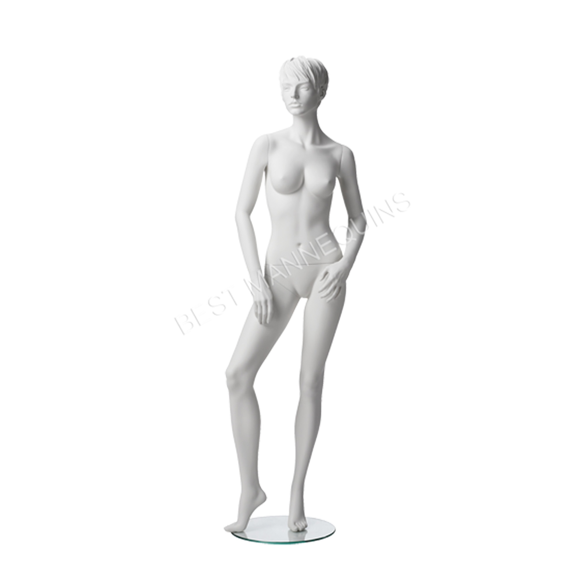 Maniquí femenino de escaparate, cabello esculpido, Adriana