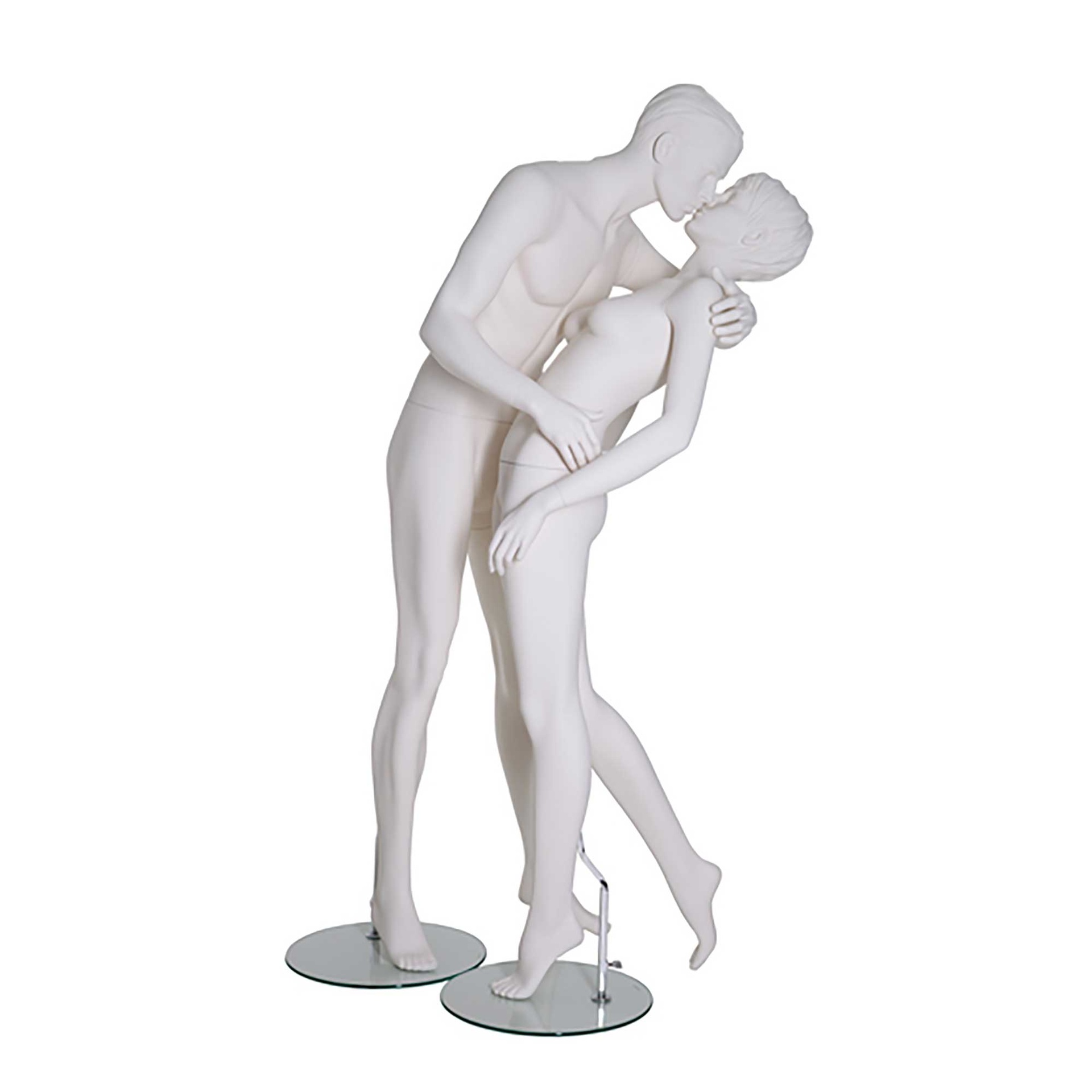 Masculino y femenino maniquí esculpido,pareja enamorada