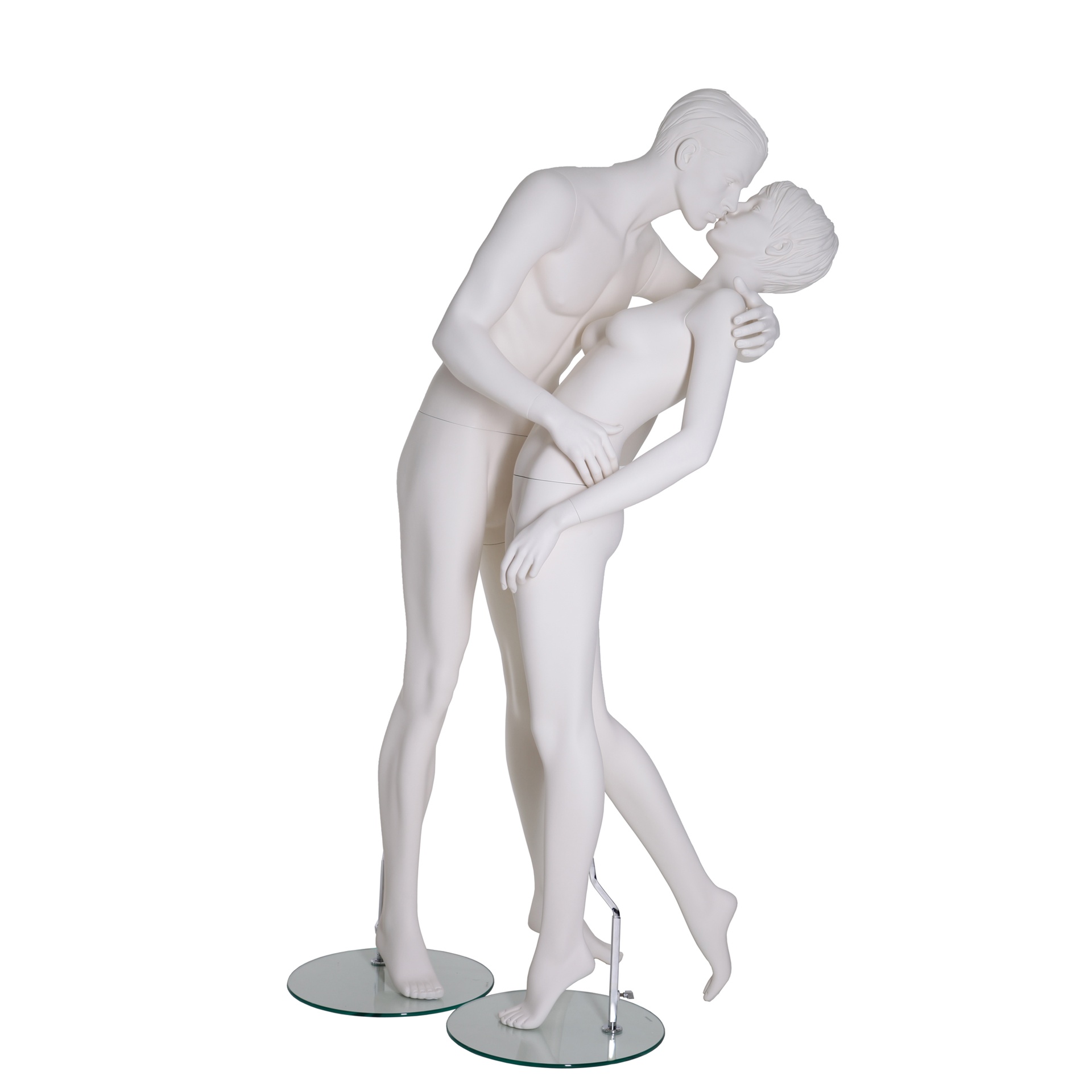 Masculino y femenino maniquí esculpido,pareja enamorada
