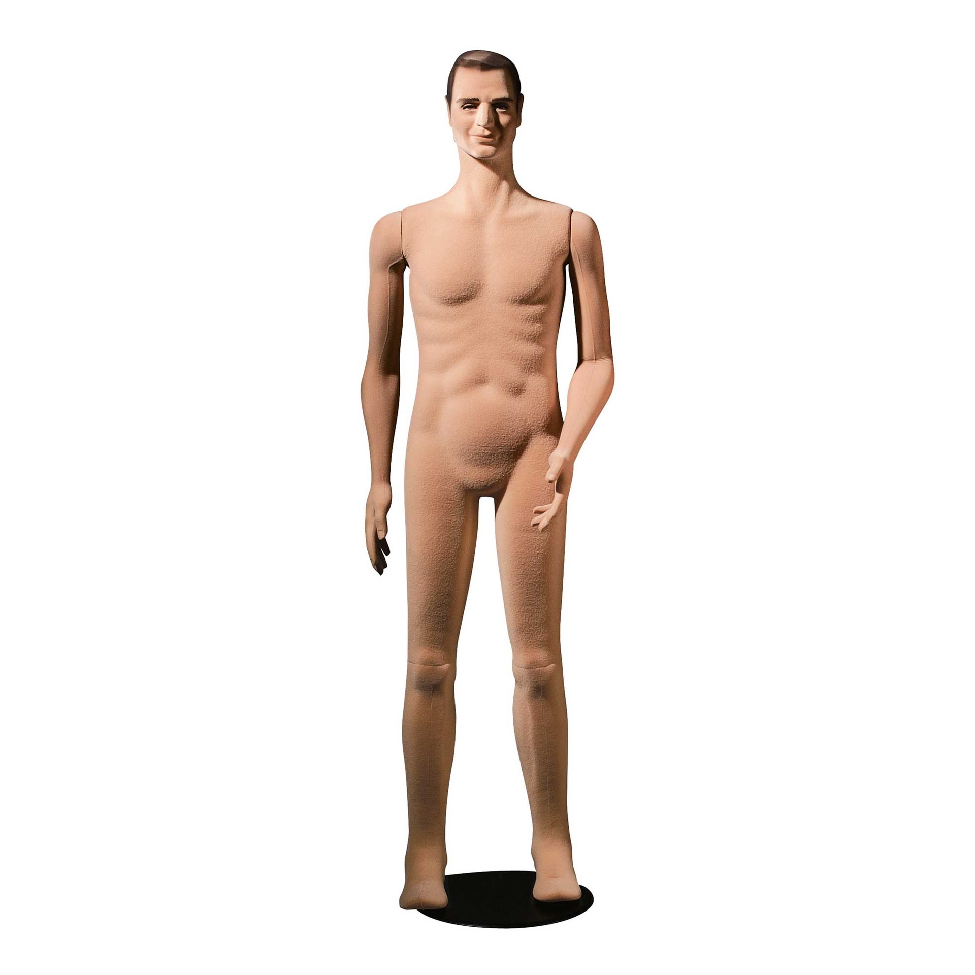 BINK - Flexible masculino maniquí con cabello esculpido, coll