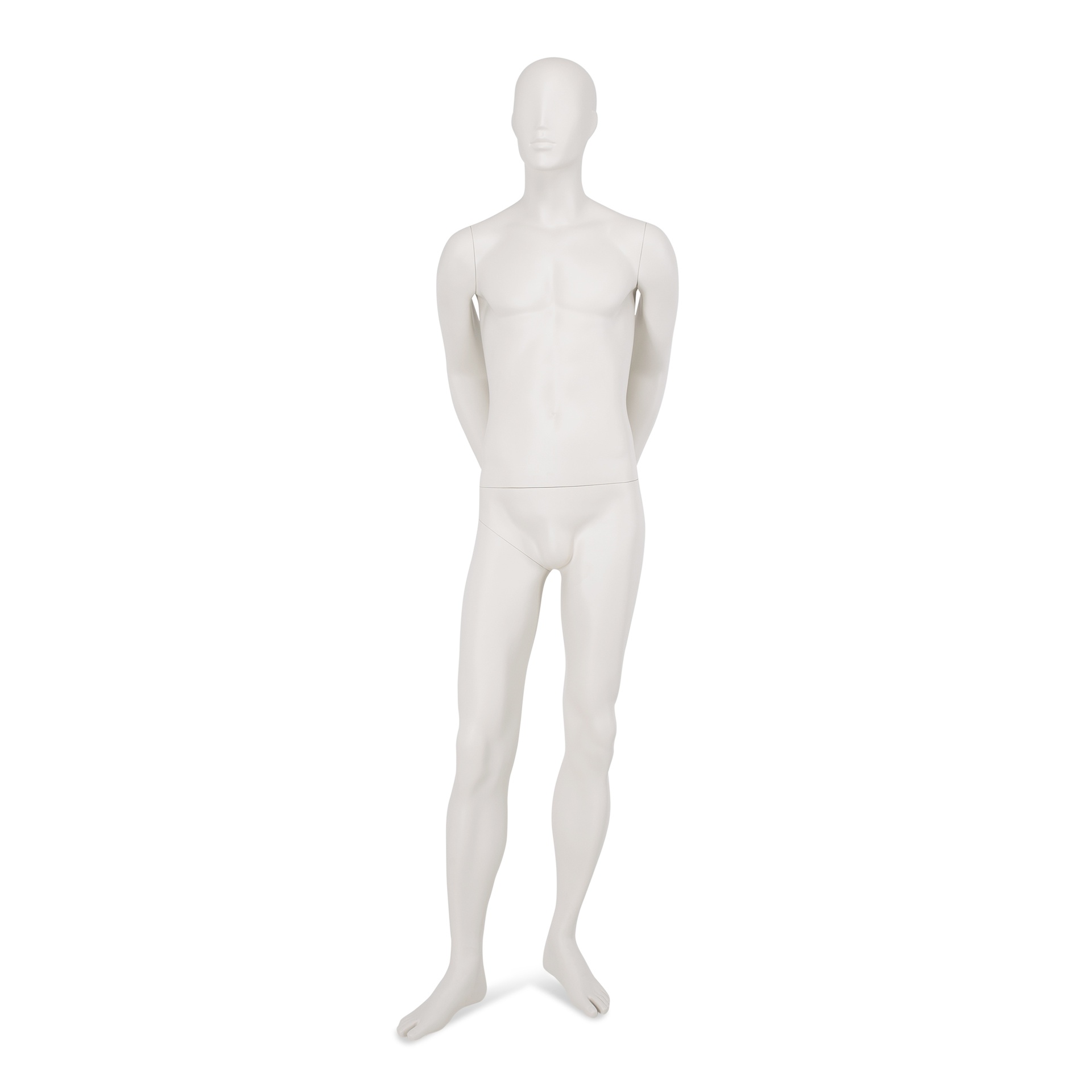 BINK - Maniquí hombre cabeza abstracta, color gris/blanco