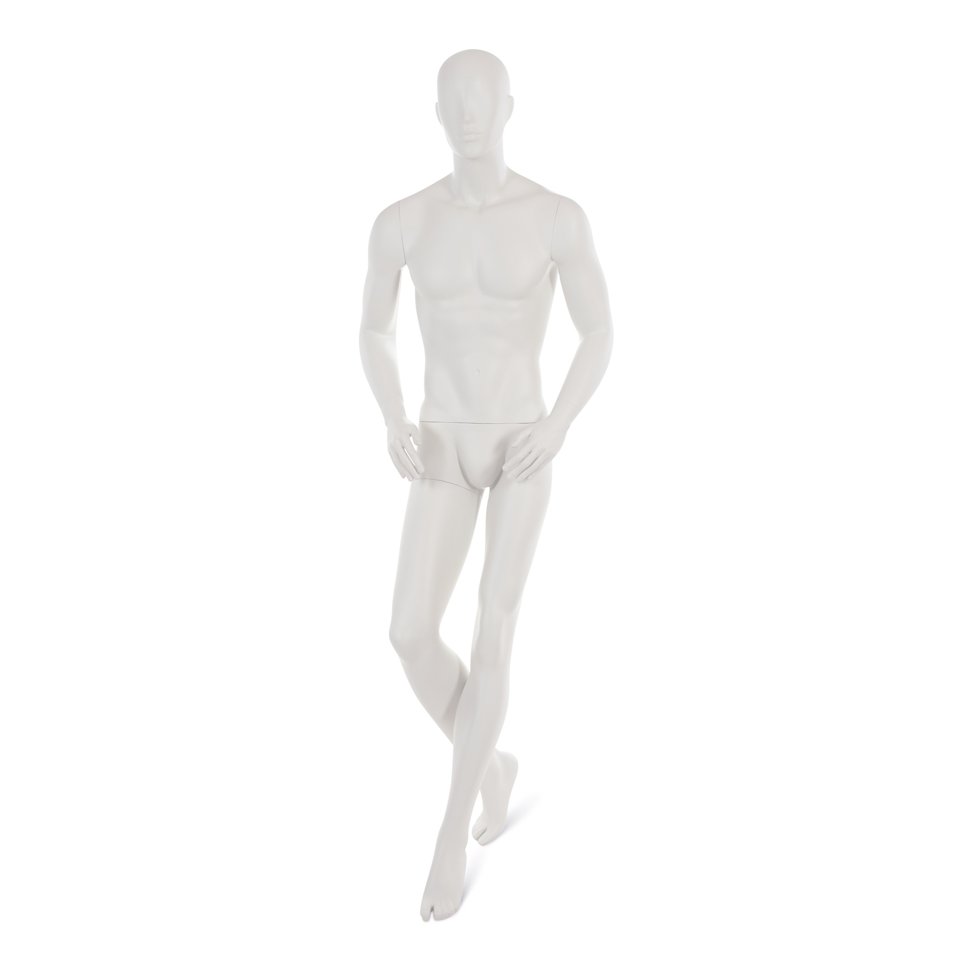 BINK - Maniquí hombre cabeza abstracta, color gris/blanco