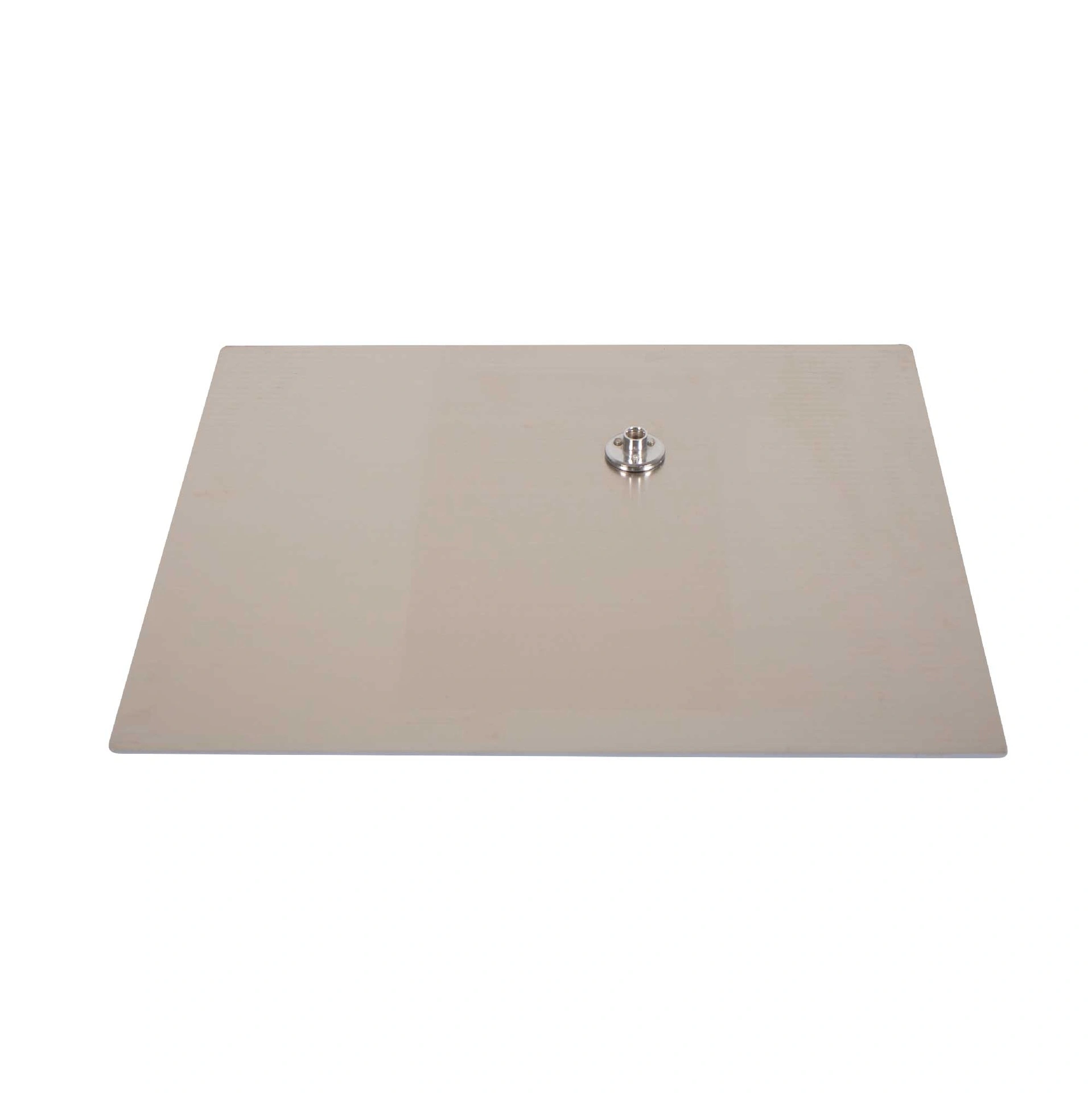 BINK - Socle rectangulaire pr mannequin d'étalage adulte, acier nickel brossé