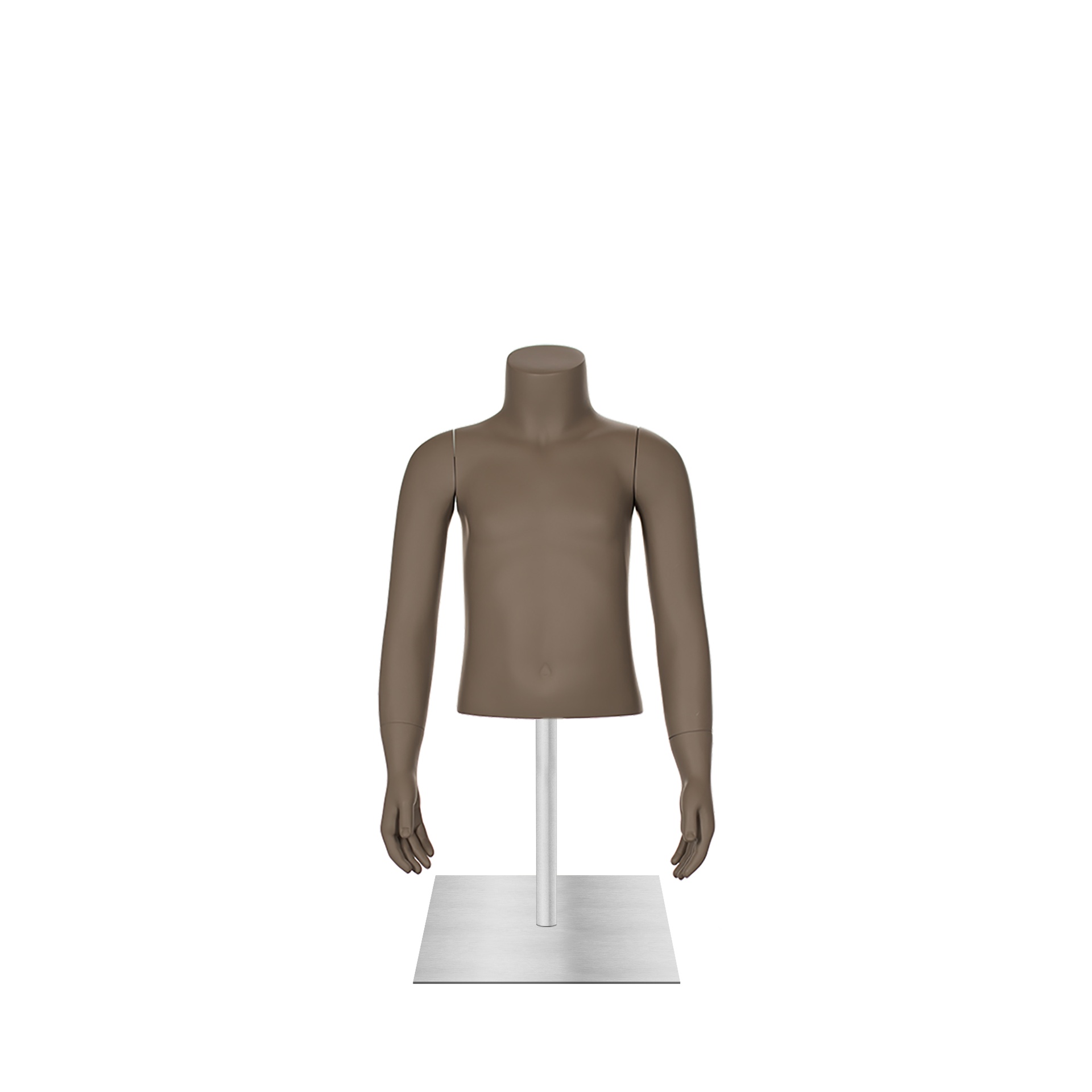 BINK - Kindertorso, 4 J, beige grau matt, inkl Ständer