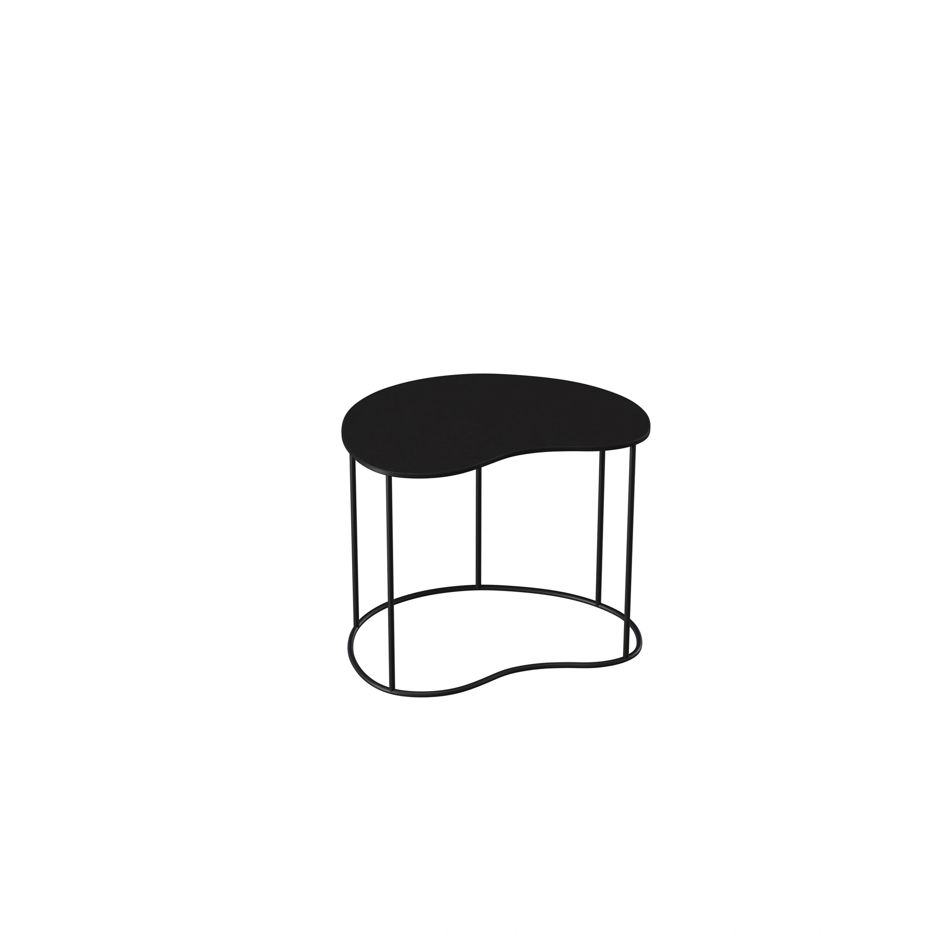 BINK - Beistelltisch 50x34xh42 cm, Metall Pulverbeschichtung schwarz
