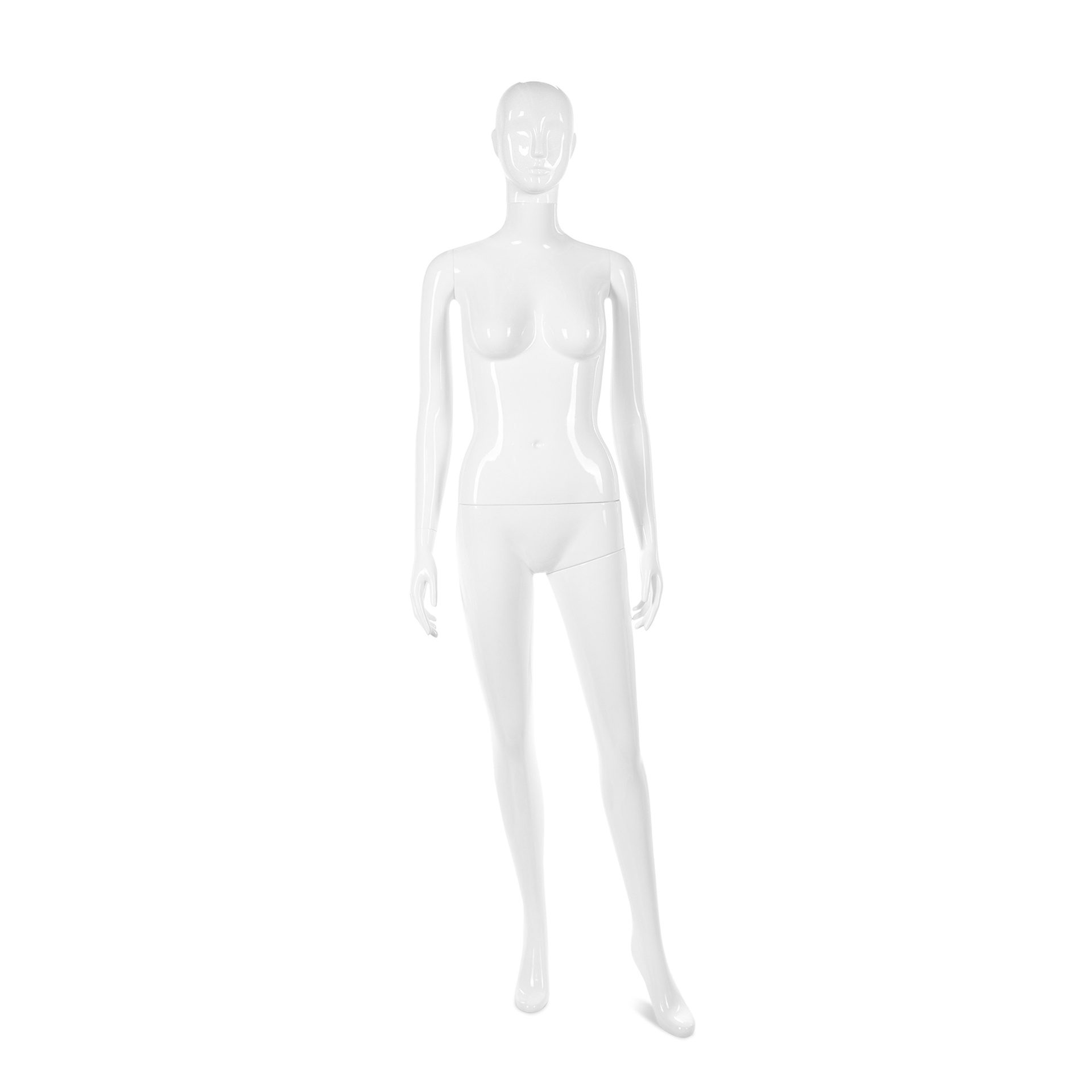 BINK - Maniquí mujer con cabeza abstracta, color blanco b