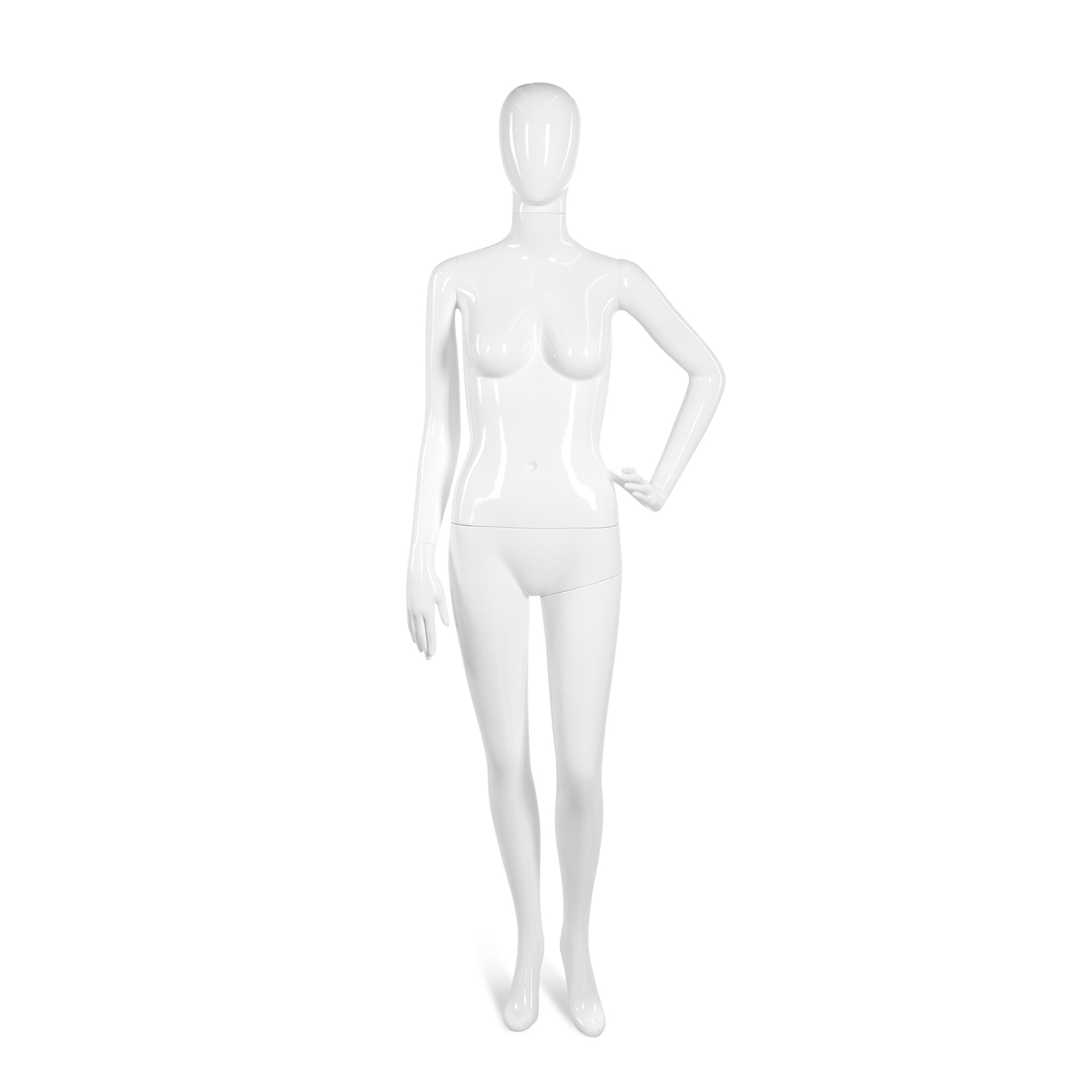 BINK - Maniquí mujer con cabeza abstracta, color blanco b