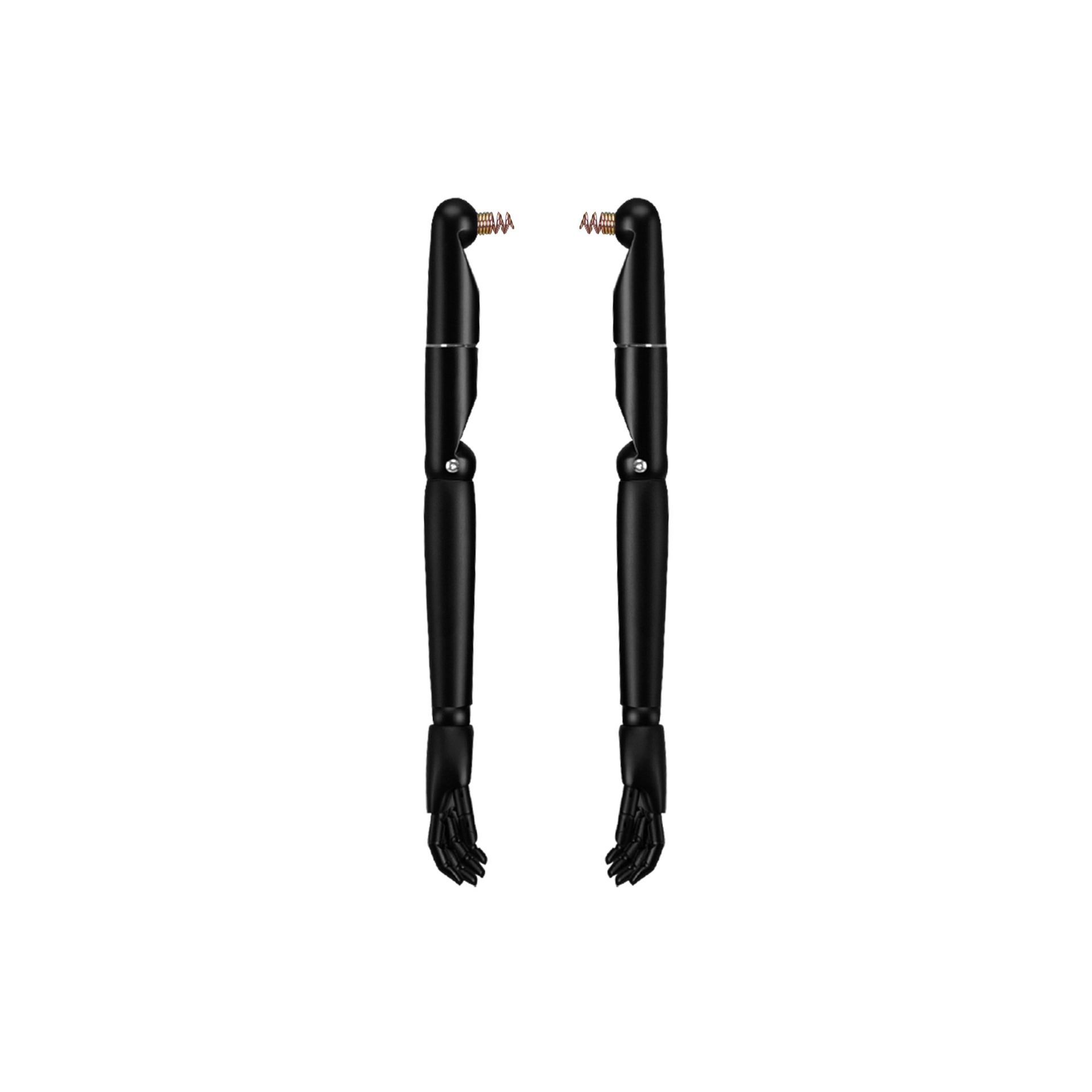 BINK - Pair of articulated wooden arms for couture torso, children, 12 year, lacquered matt black