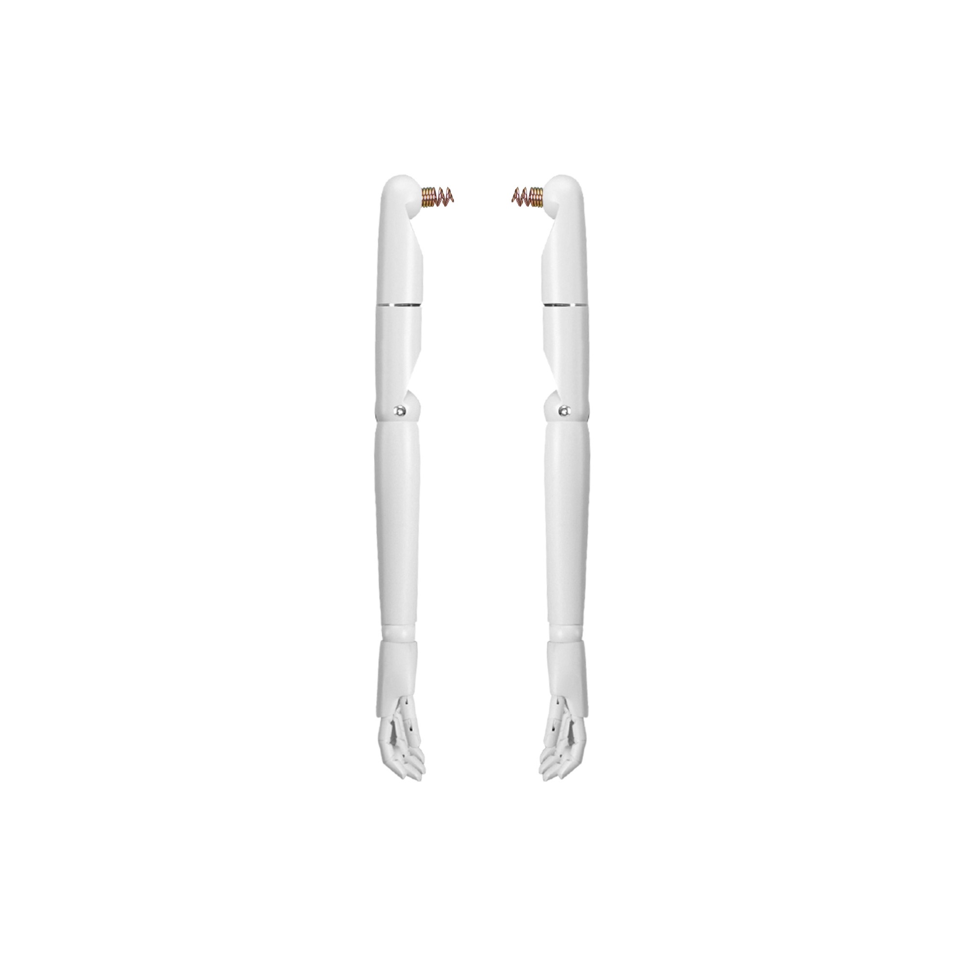 BINK - Pair of articulated wooden arms for couture torso, children, 12 year, lacquered matt white