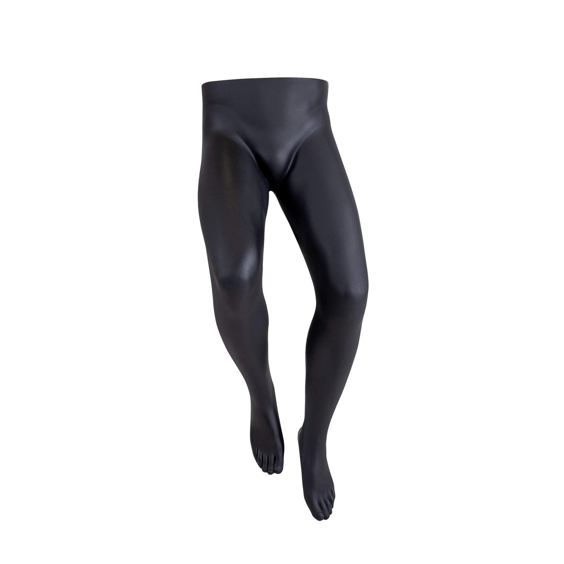 BINK - Gebogene Herrenbeine Display, für Hosen, schwarz, zur Wandmontage, inkl. Aufhängeschlaufe