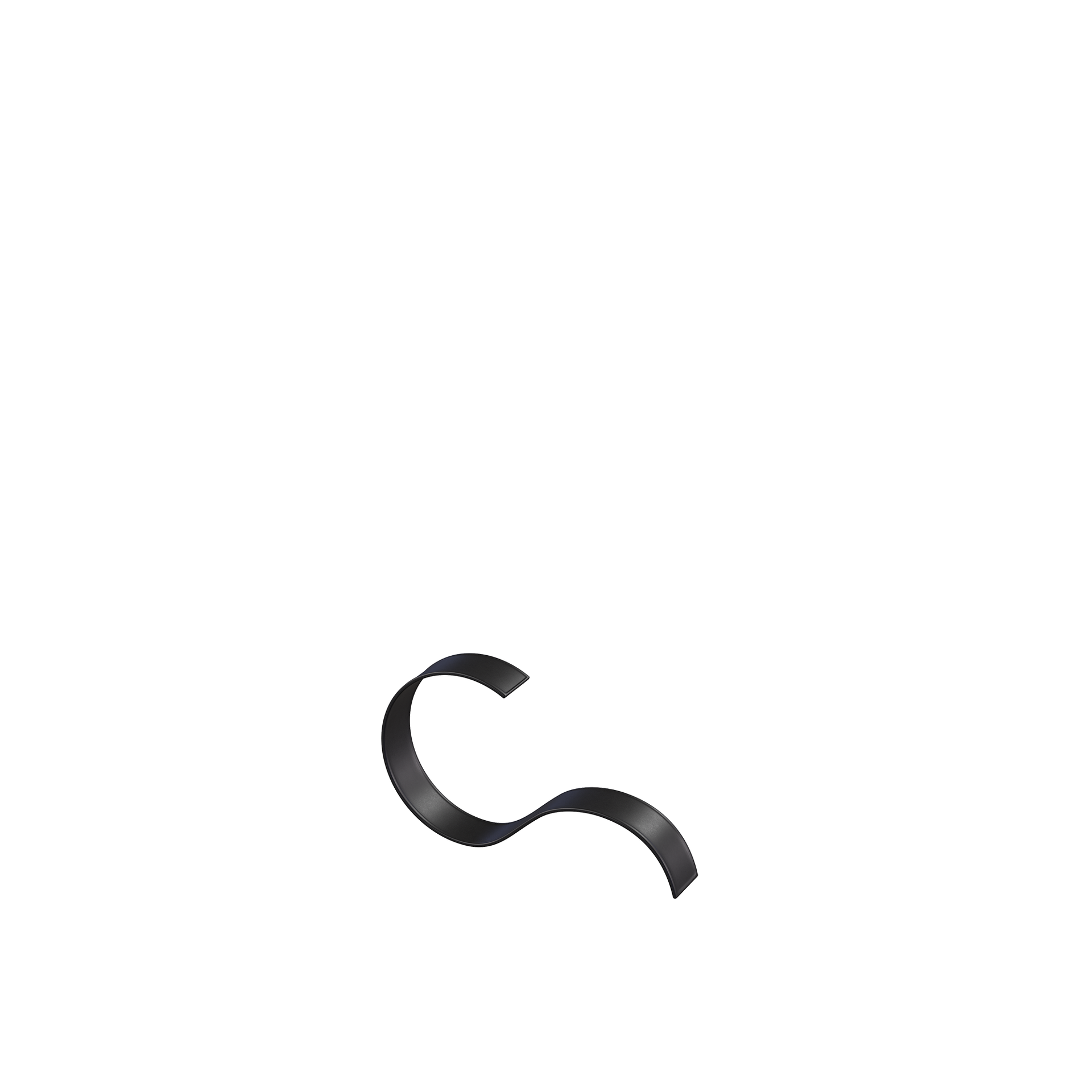 BINK - Gürtel-Display, pulverbeschichteter Stahl schwarz