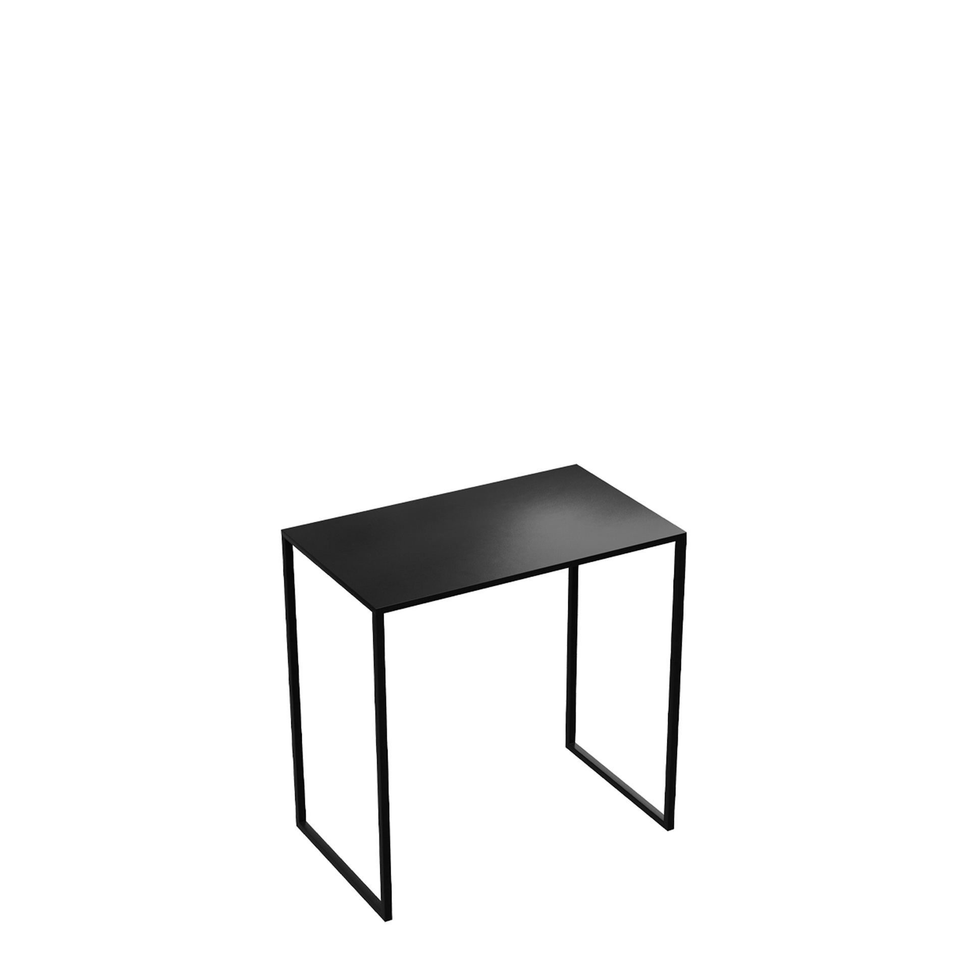 BINK - Beistelltisch 50x30xh50 cm, schwarz pulverbeschichtetes Metall