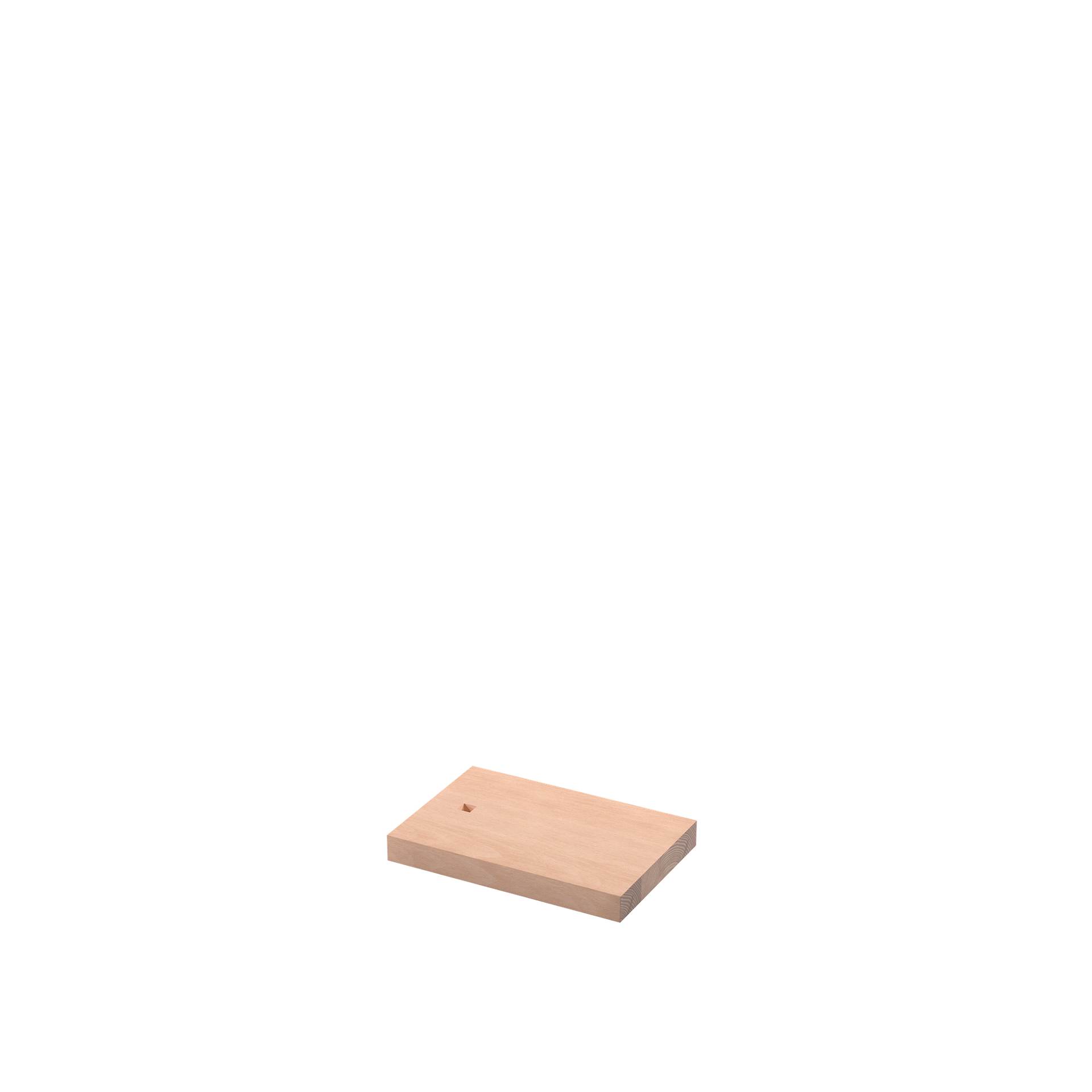 BINK - Socle décoratif, en bois de hêtre, 12x18 cm, pour présentations intérieures, plug-in