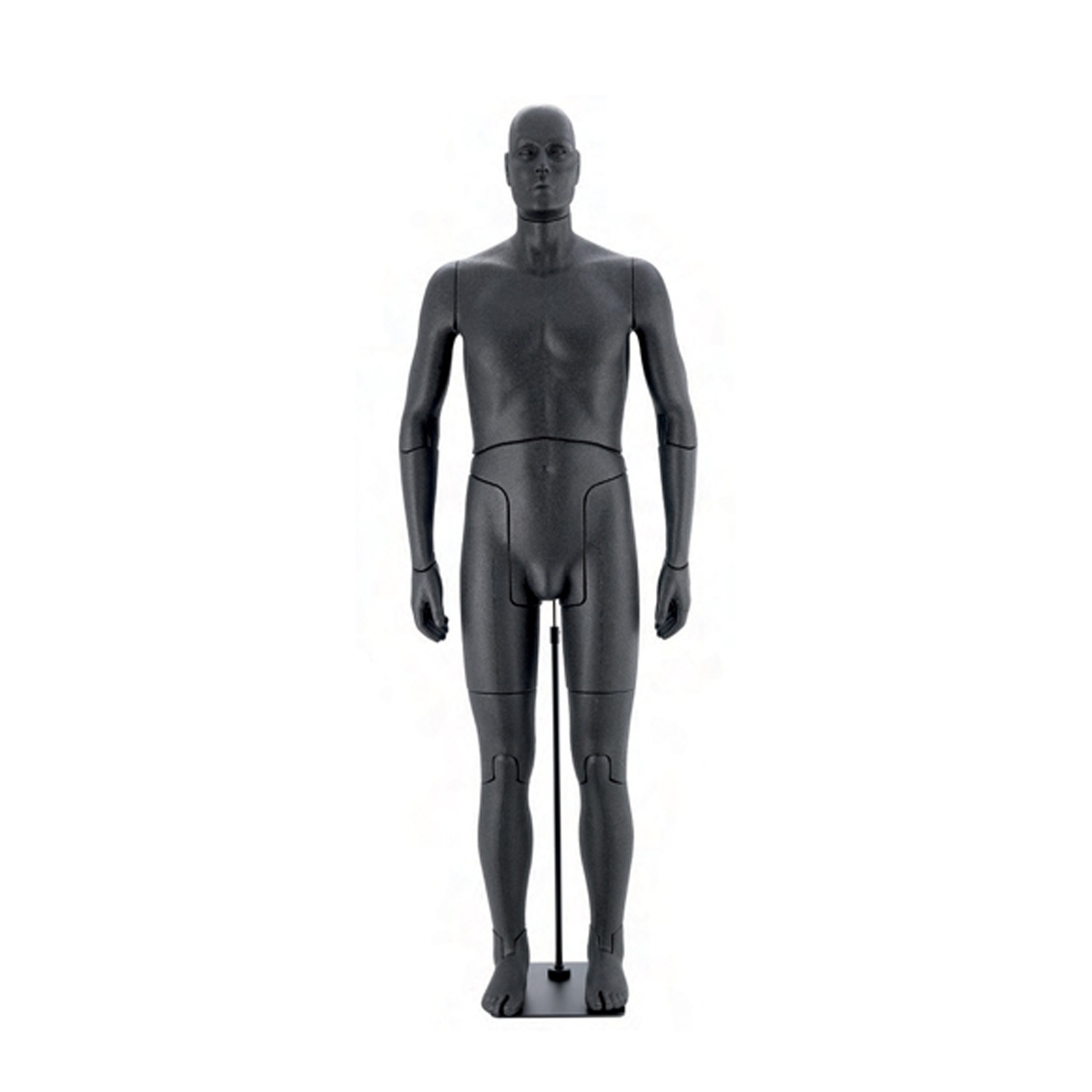 BINK - Mannequin homme flexible en mousse PP noir