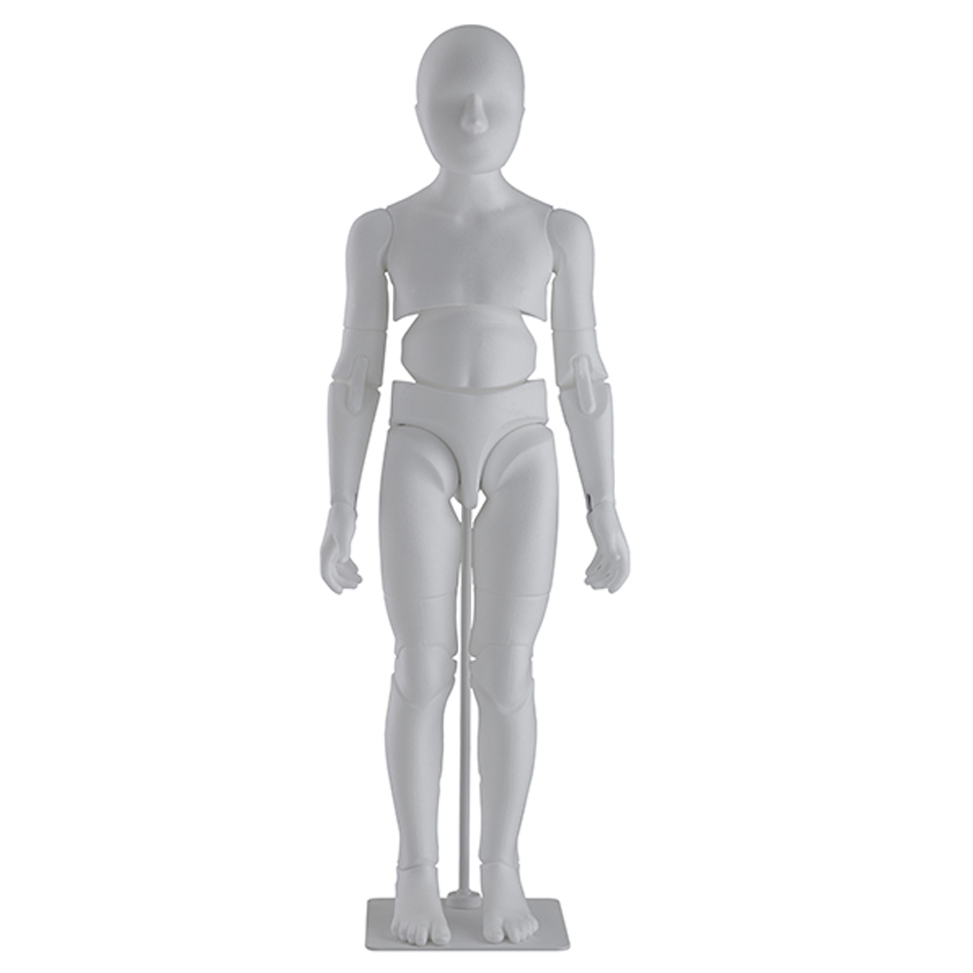 BINK - Mannequin enfant flexible en mousse PP blanc