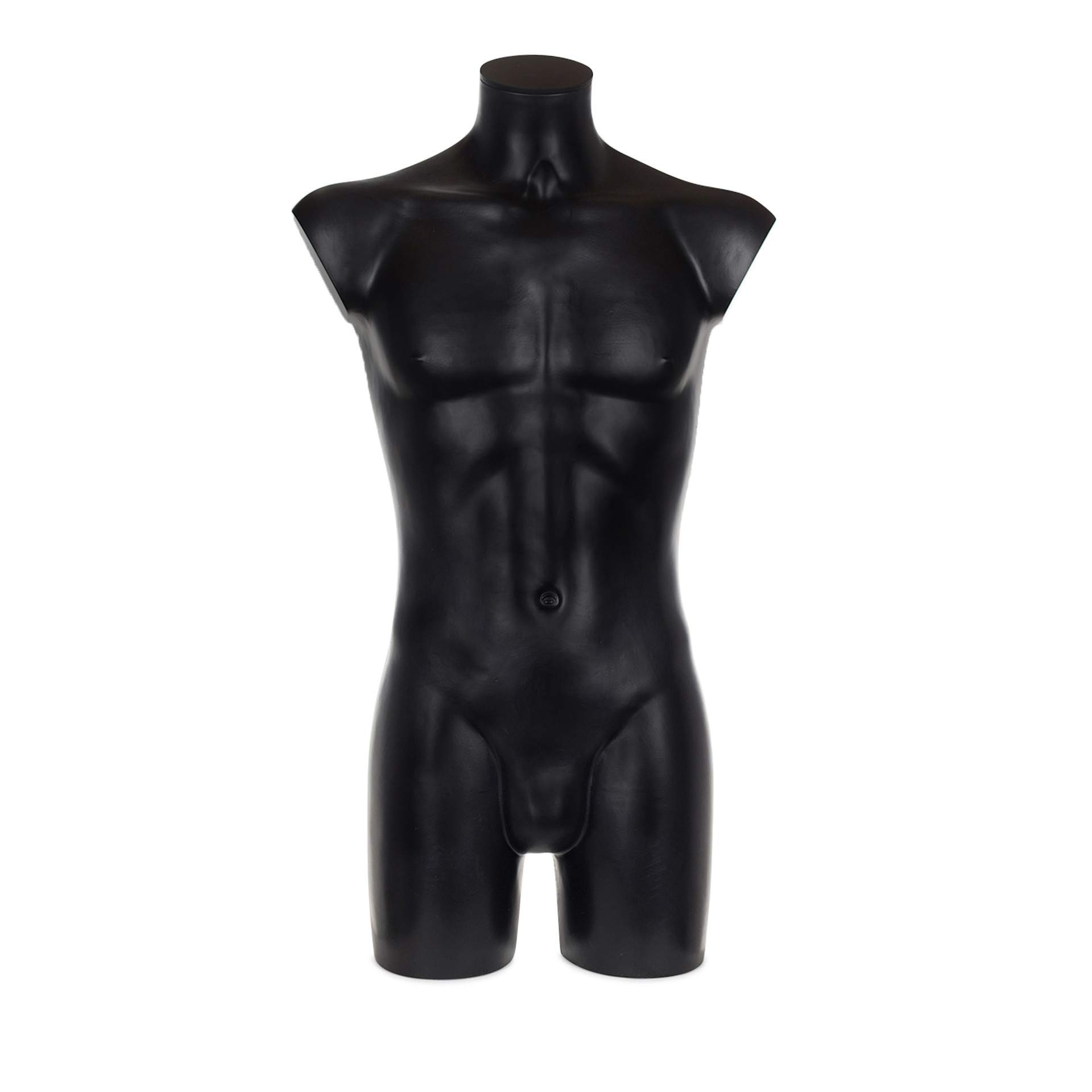 BINK - Torso homme en plastique, plastique recyclable noir, pose 2005U_BL