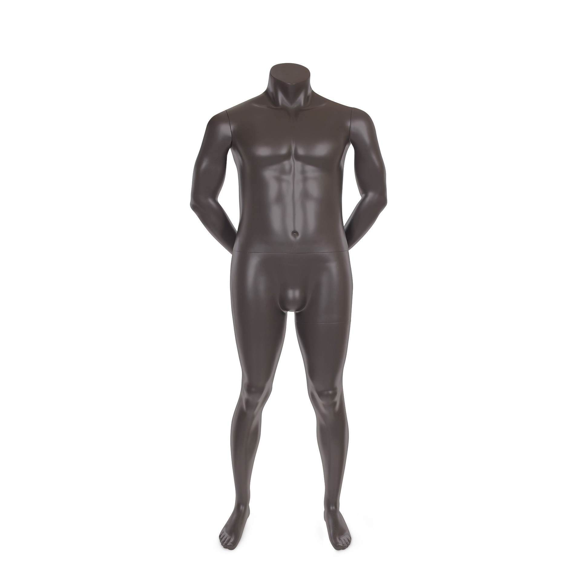 BINK - Maniquí masculino sin cabeza, talla grande, gris u