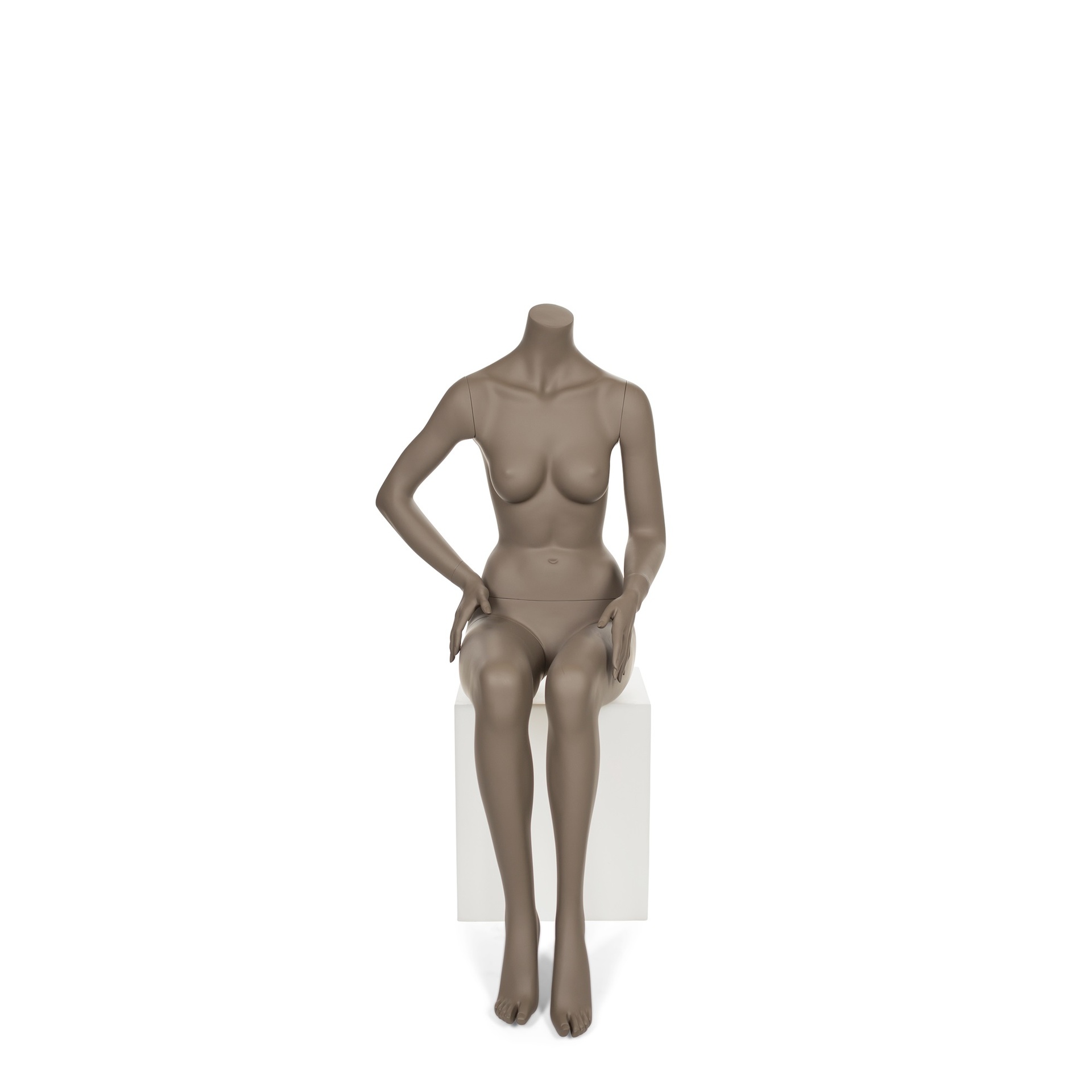 BINK - Maniquí femenino sin cabeza, Mosaique, beige gris