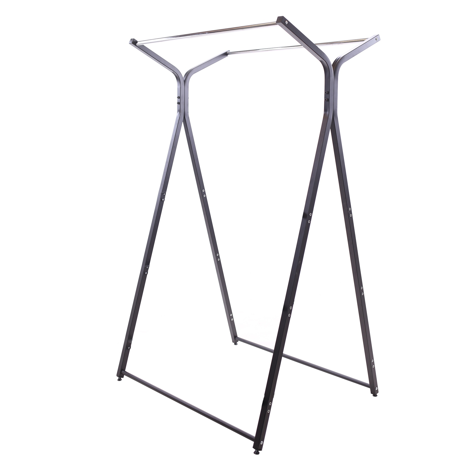 BINK - Doppelkleiderständer, 108 cm lang und 175 cm hoch, mattschwarz