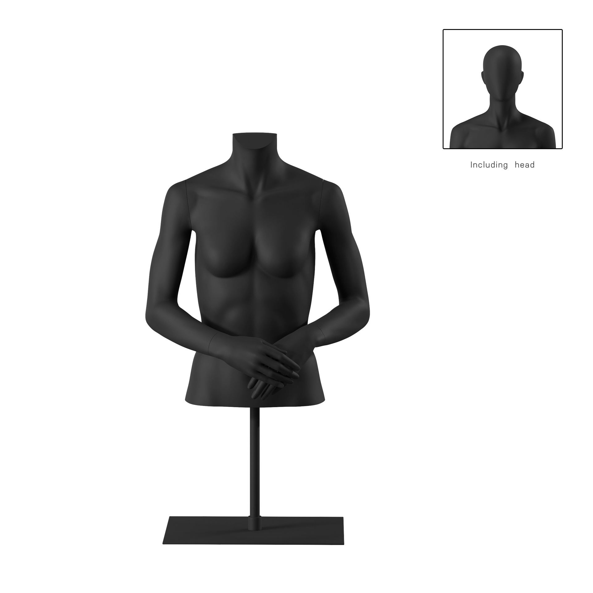 BINK - Buste femme court, noir, socle inclus, Bio FRP