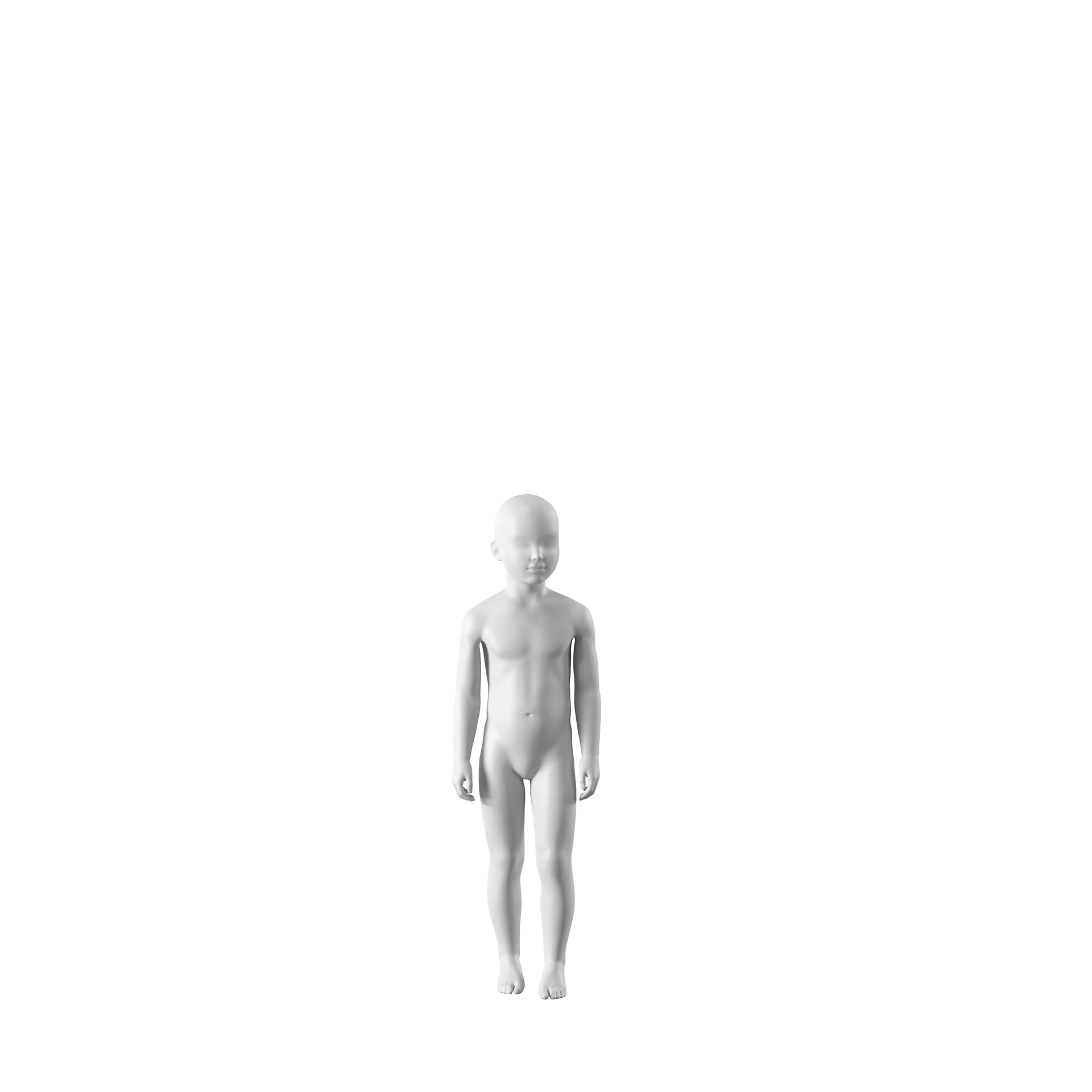 BINK - Maniquí infantil, 4 años, semi abstracto, blanco