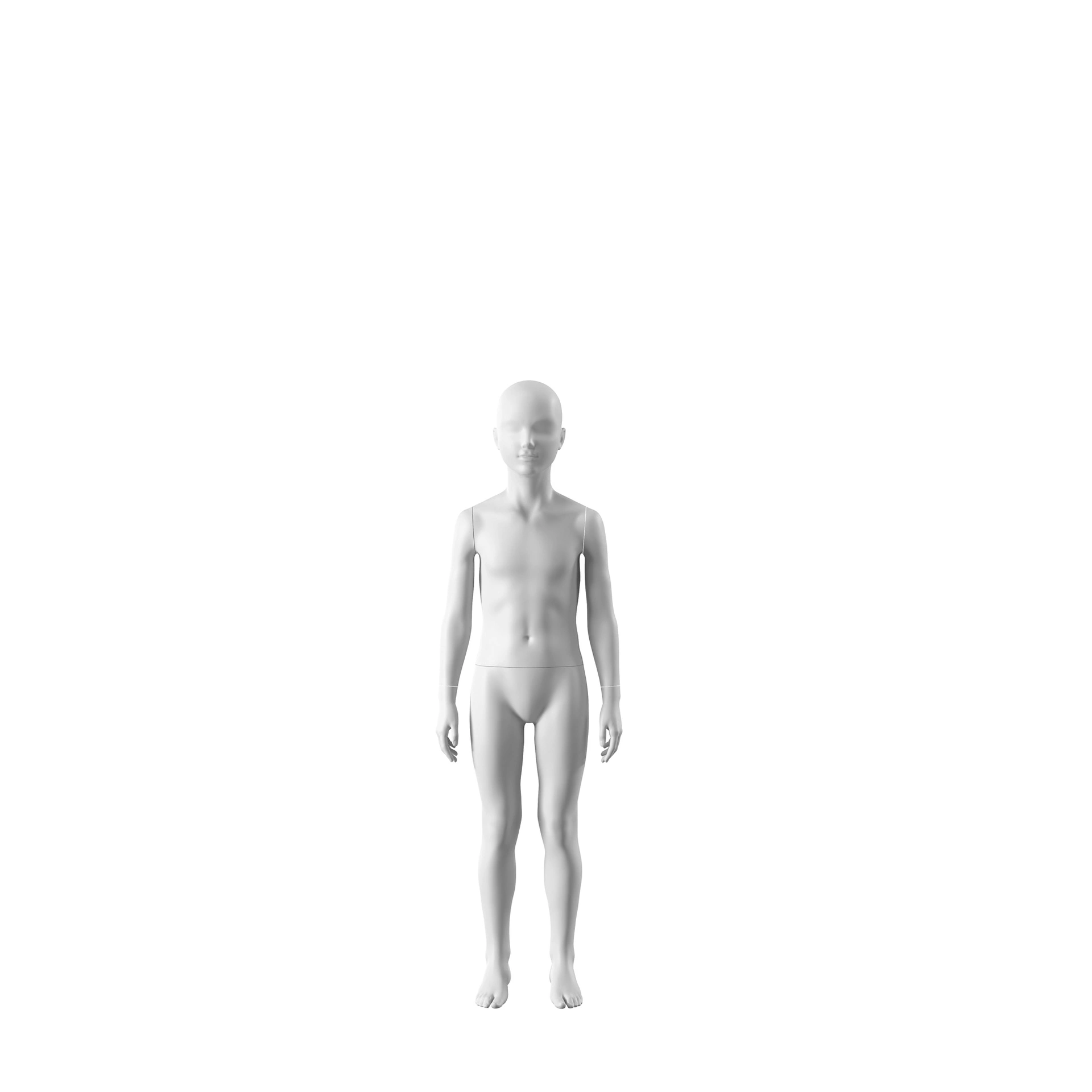BINK - Maniquí infantil, 8 años, semi abstracto, blanco
