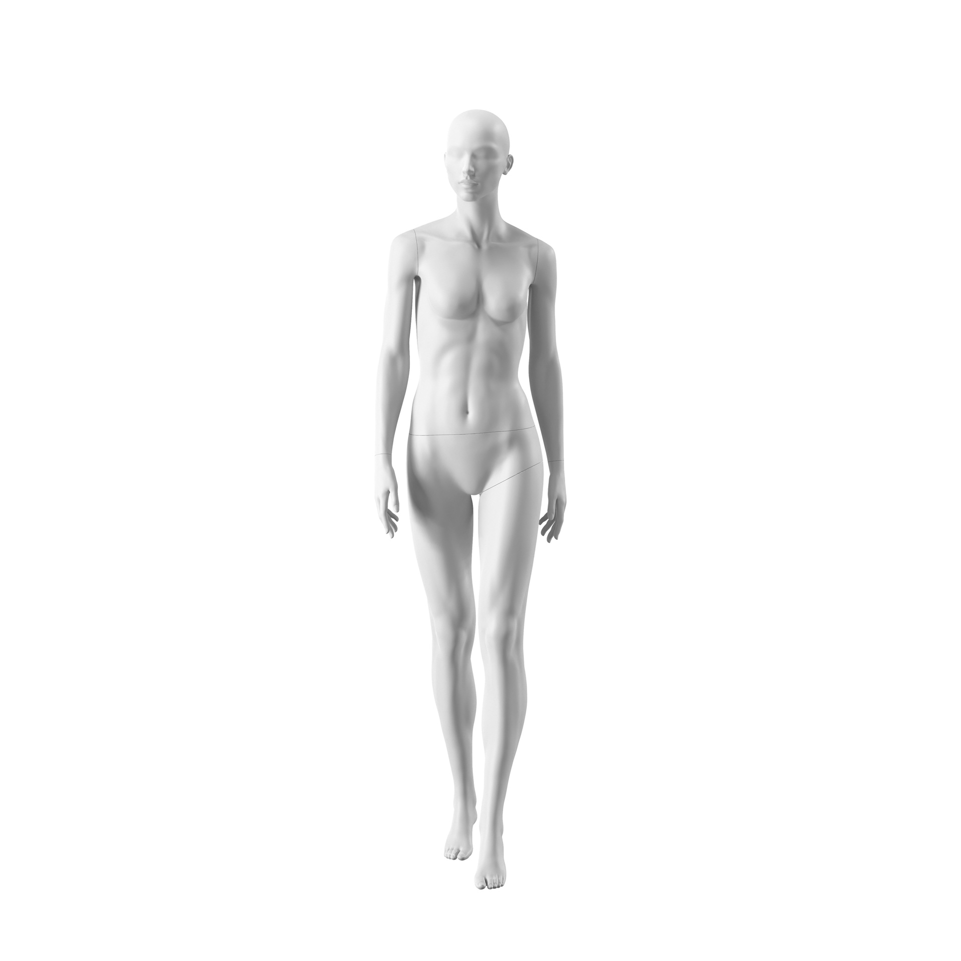 BINK - Maniquí femenino, semi abstracto, blanco, Outreach 003