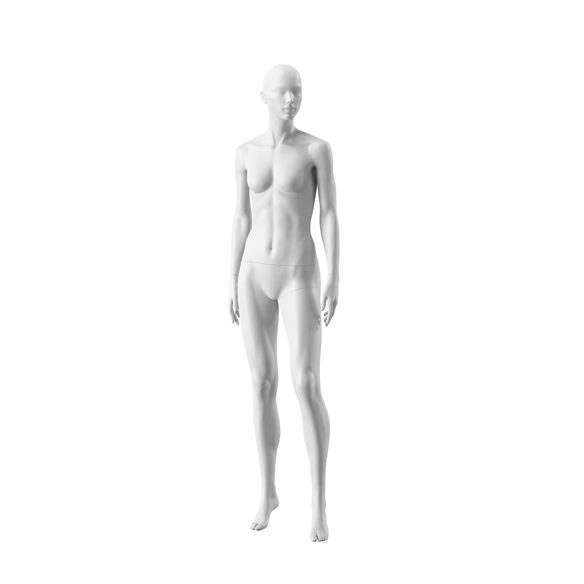 BINK - Maniquí femenino, semi abstracto, blanco, Outreach
