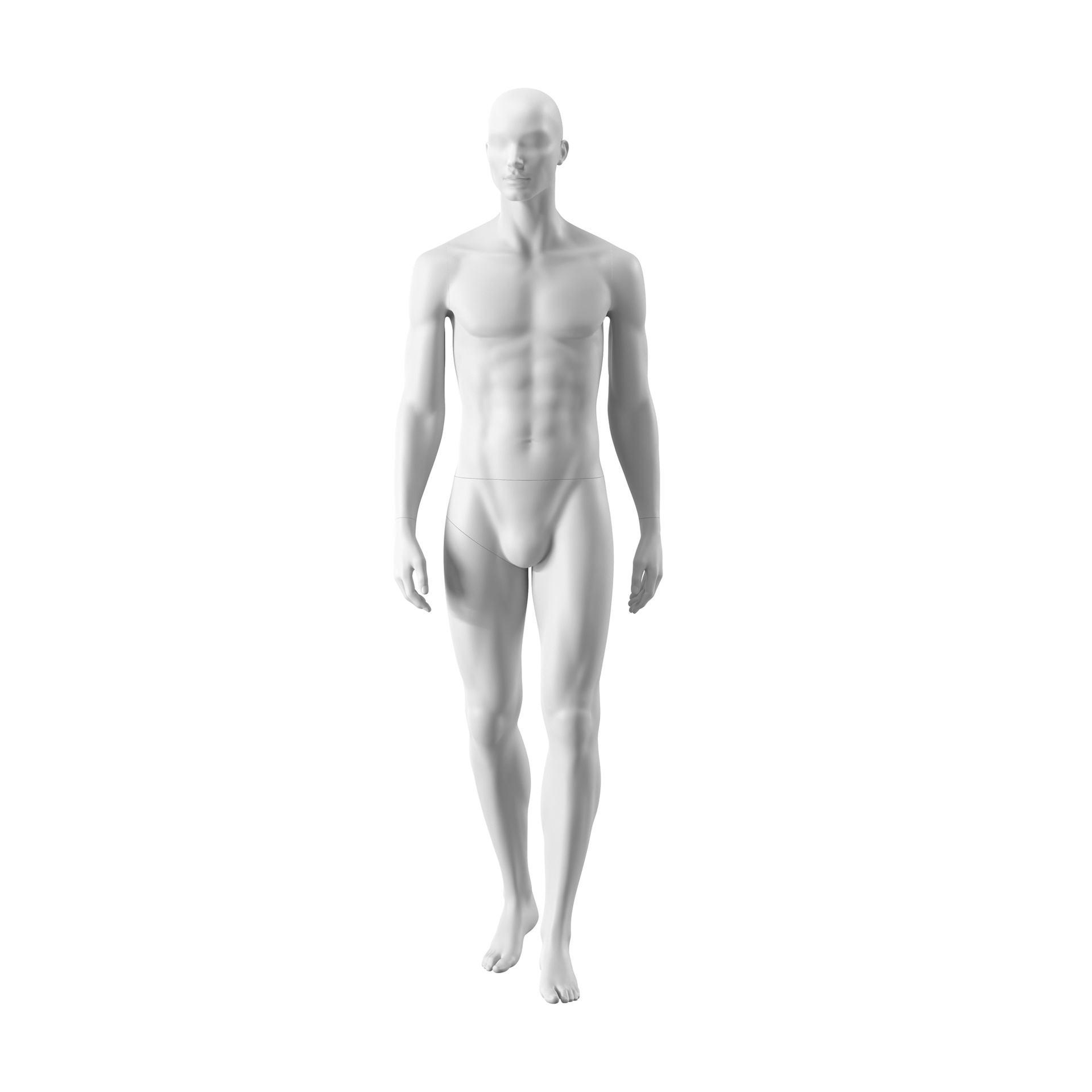 BINK - Maniquí masculino, semiabstracto, blanco, Outreach