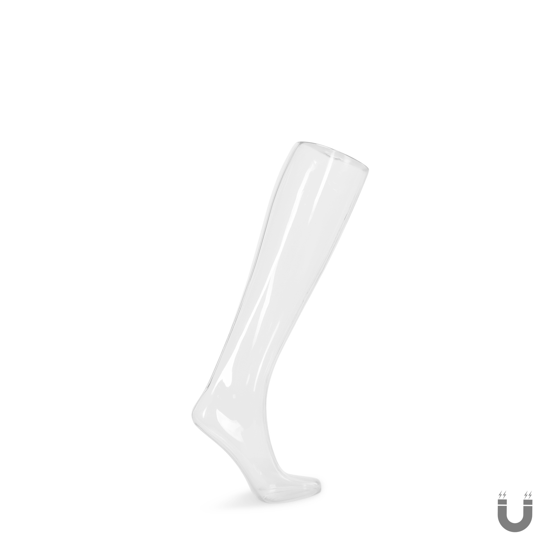 BINK - Female leg, freestanding, pc, clear, magnetic