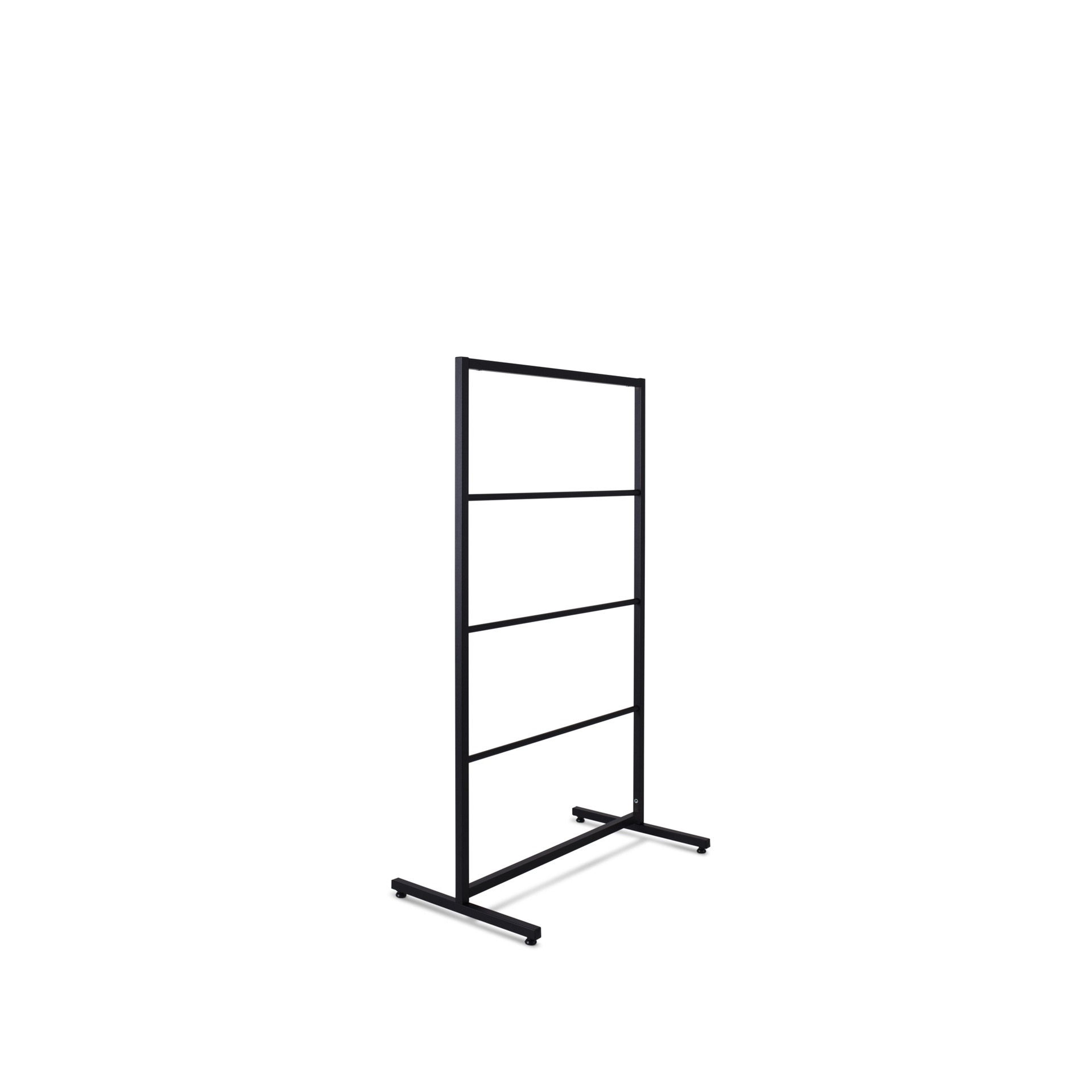 BINK - Heavy duty clothing rack, short model, for lingerie, with 3 horizontal hangrails, black