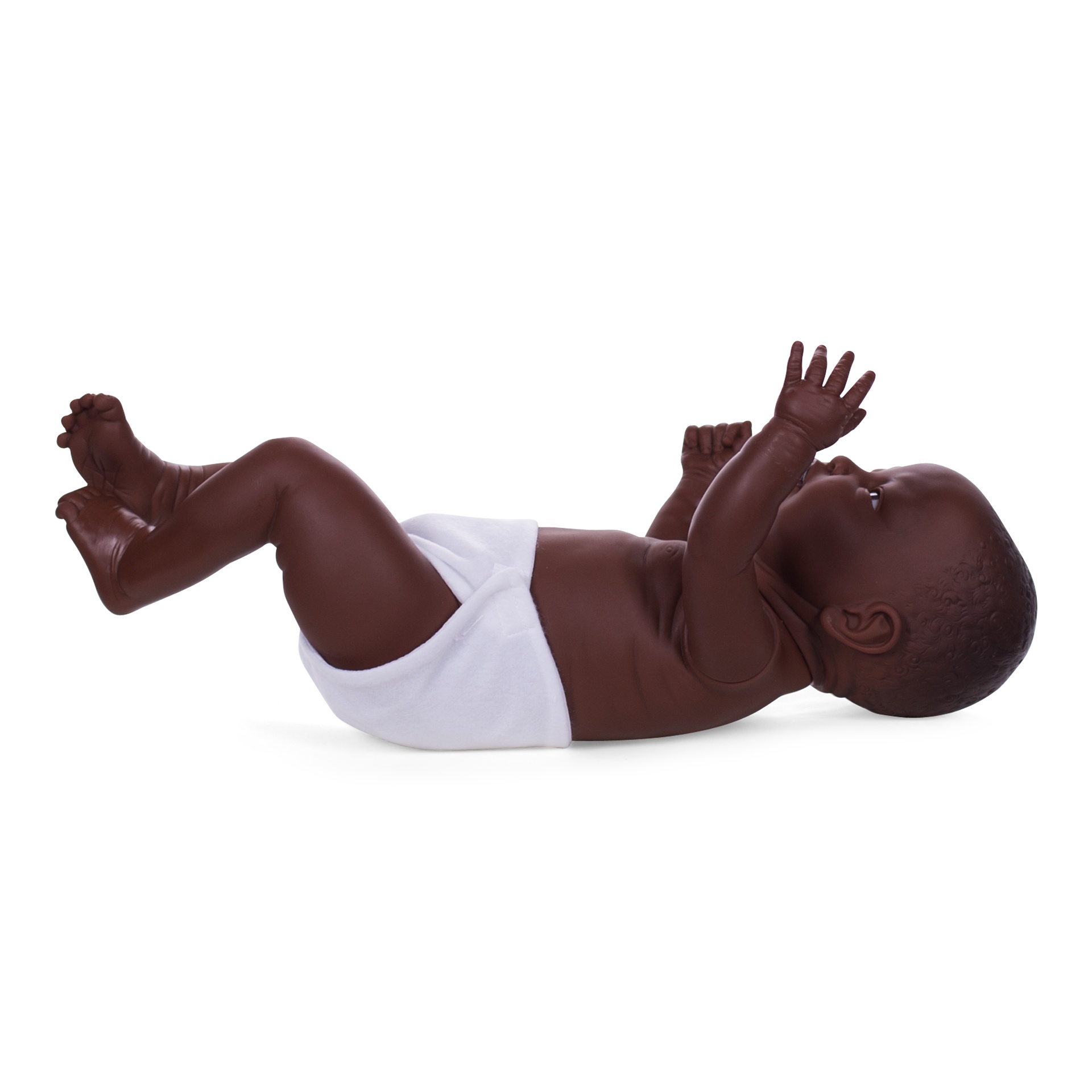 BINK - Maniquí realista de bebé, color de piel africana, niño, colección bebé Dolls, postura 62107