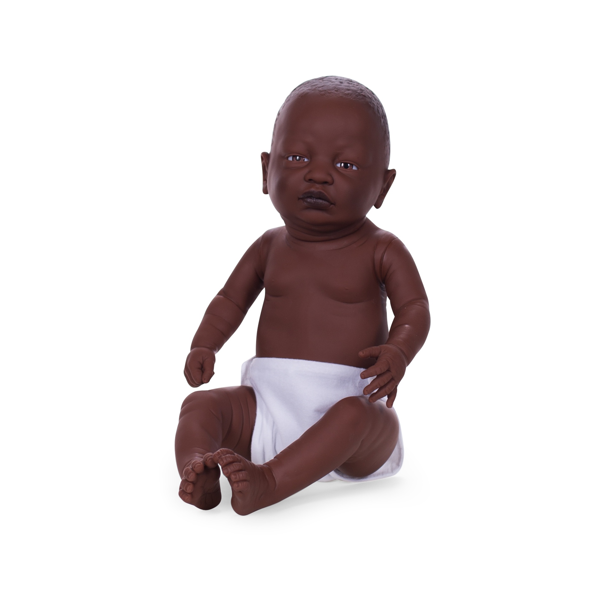 BINK - Maniquí realista de bebé, color de piel africana, niña, colección bebé Dolls, postura 62109