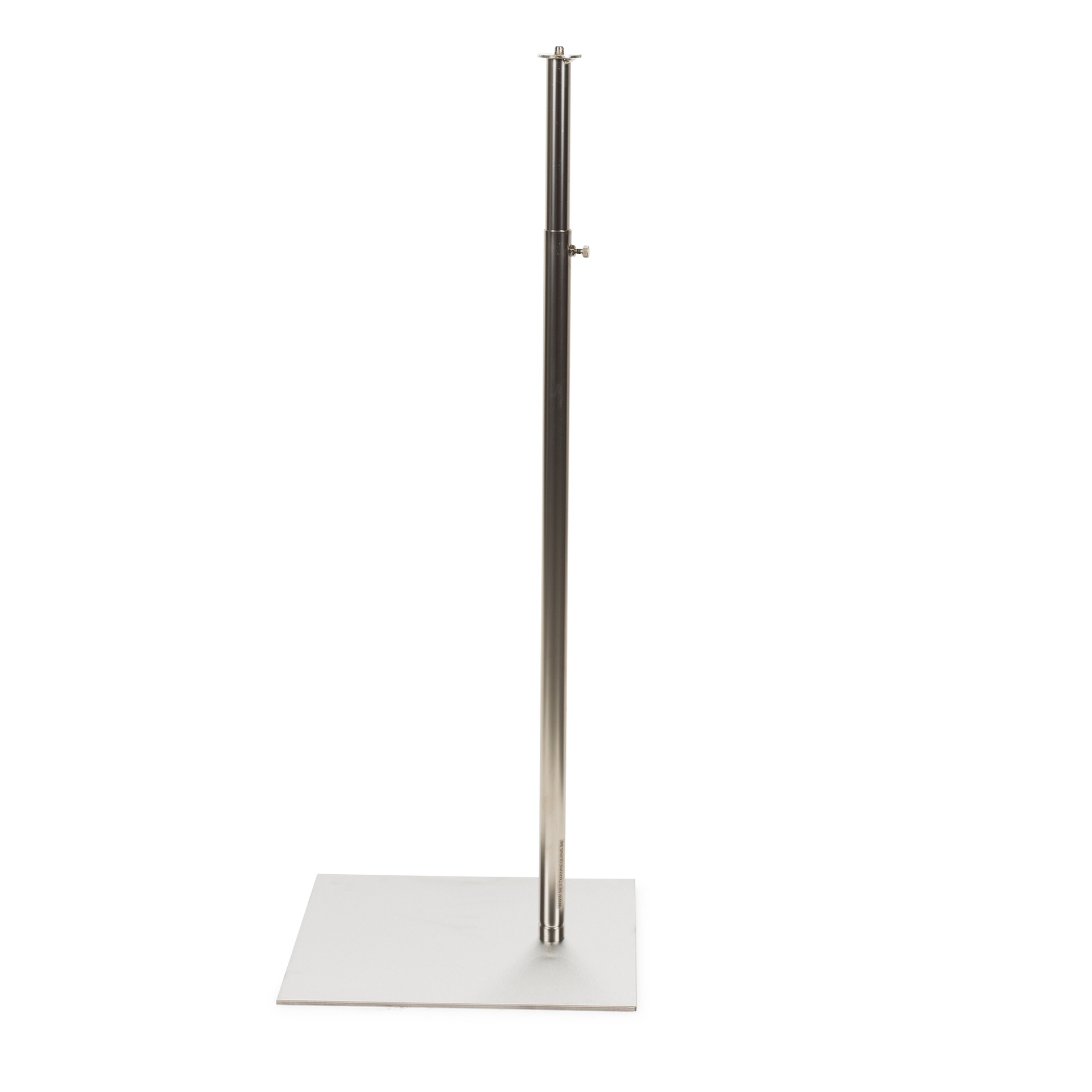BINK - Bust stand with M10 thread, adjustable height, brushed steel