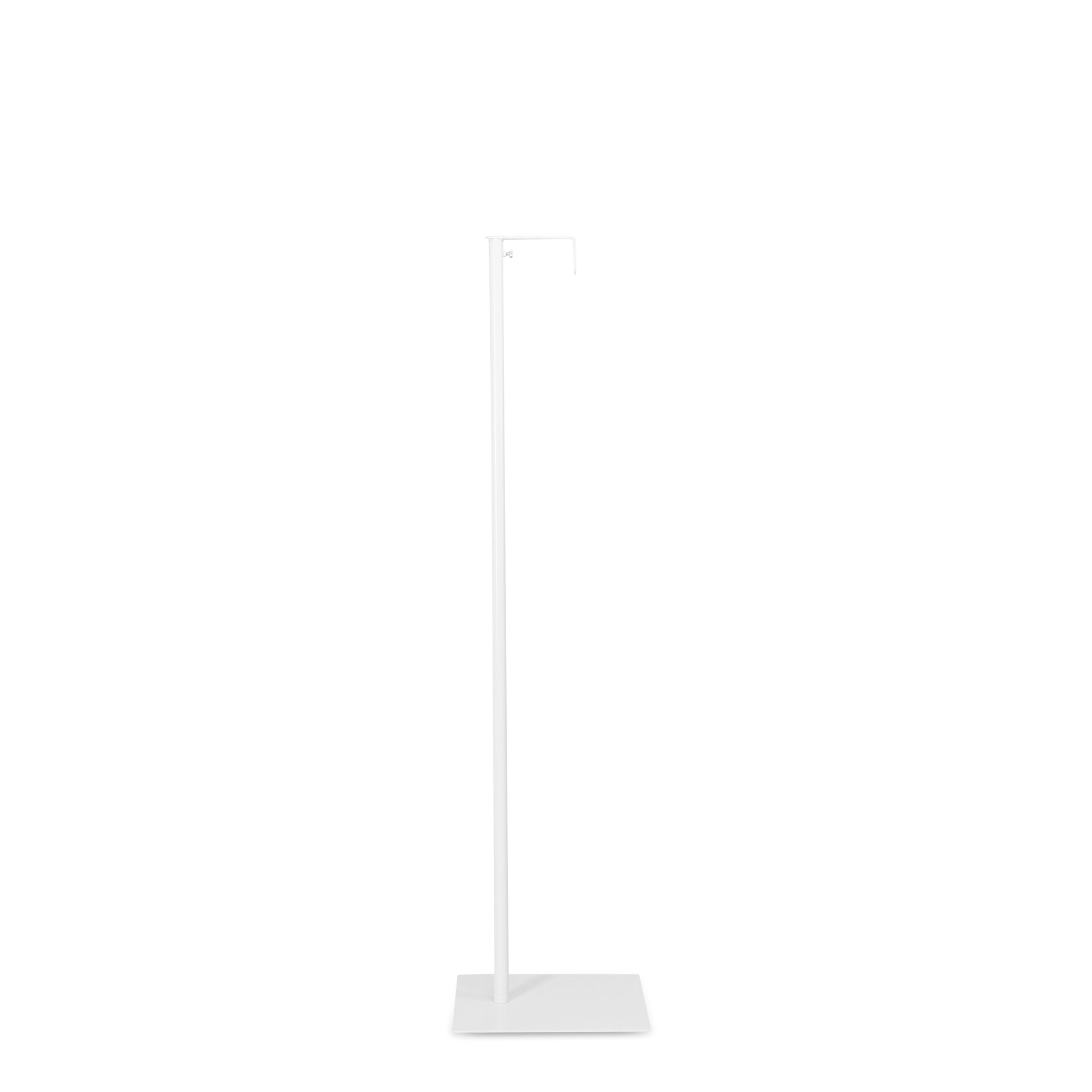 BINK - Stand for neck connection for busts and torsos, adjustable height, powder-coated white
