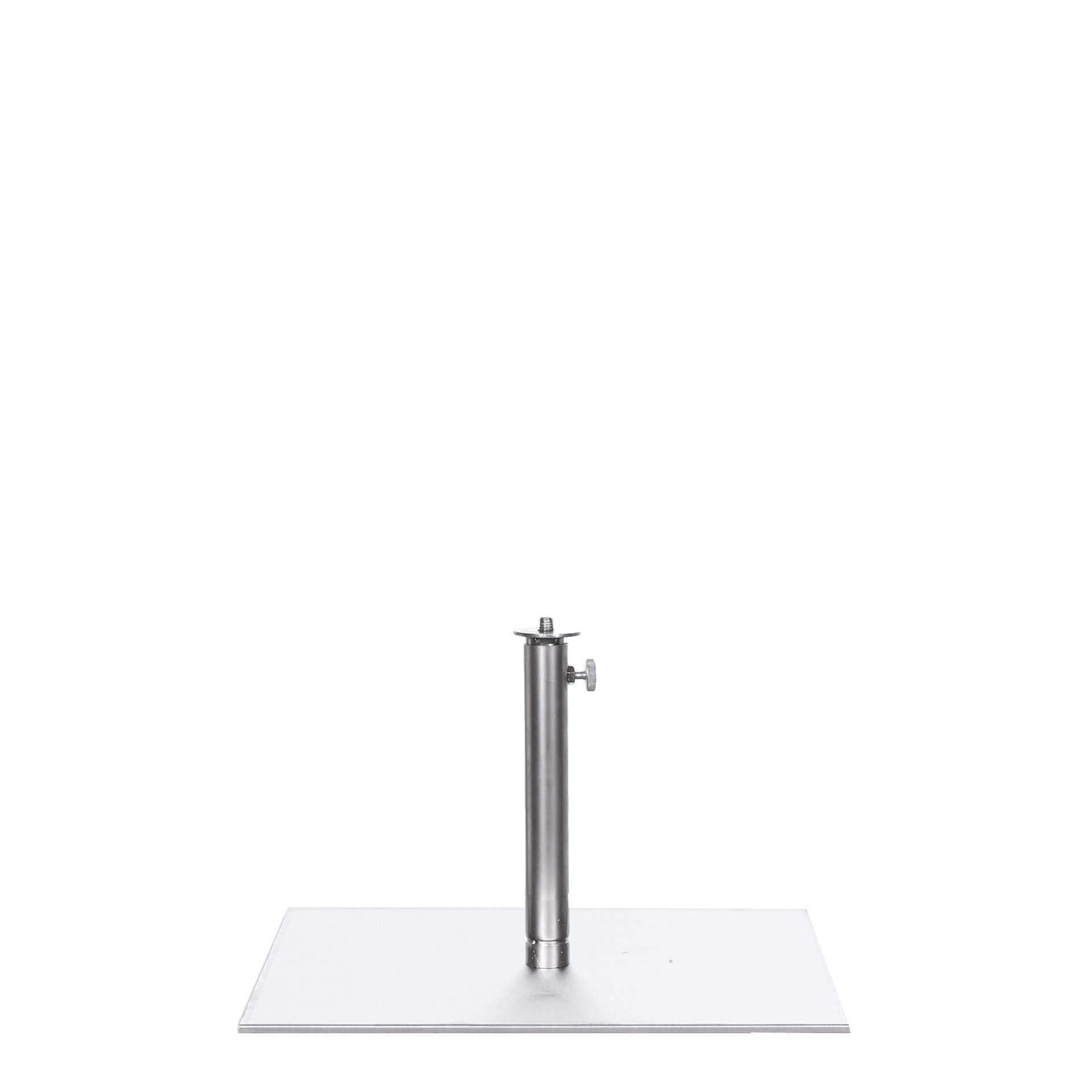 BINK - Bust stand, central fixation M10, brushed steel