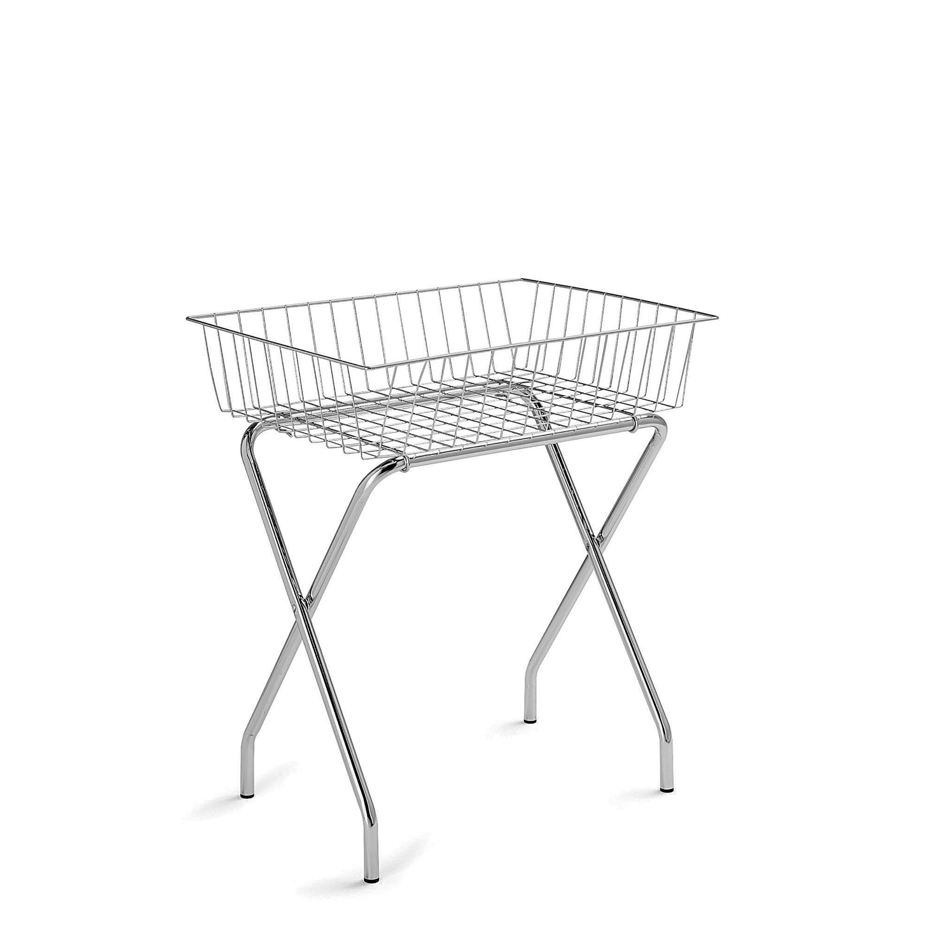 BINK - Grabbelbak, 55x45x20 cm, chroom, hoogte 86 cm 