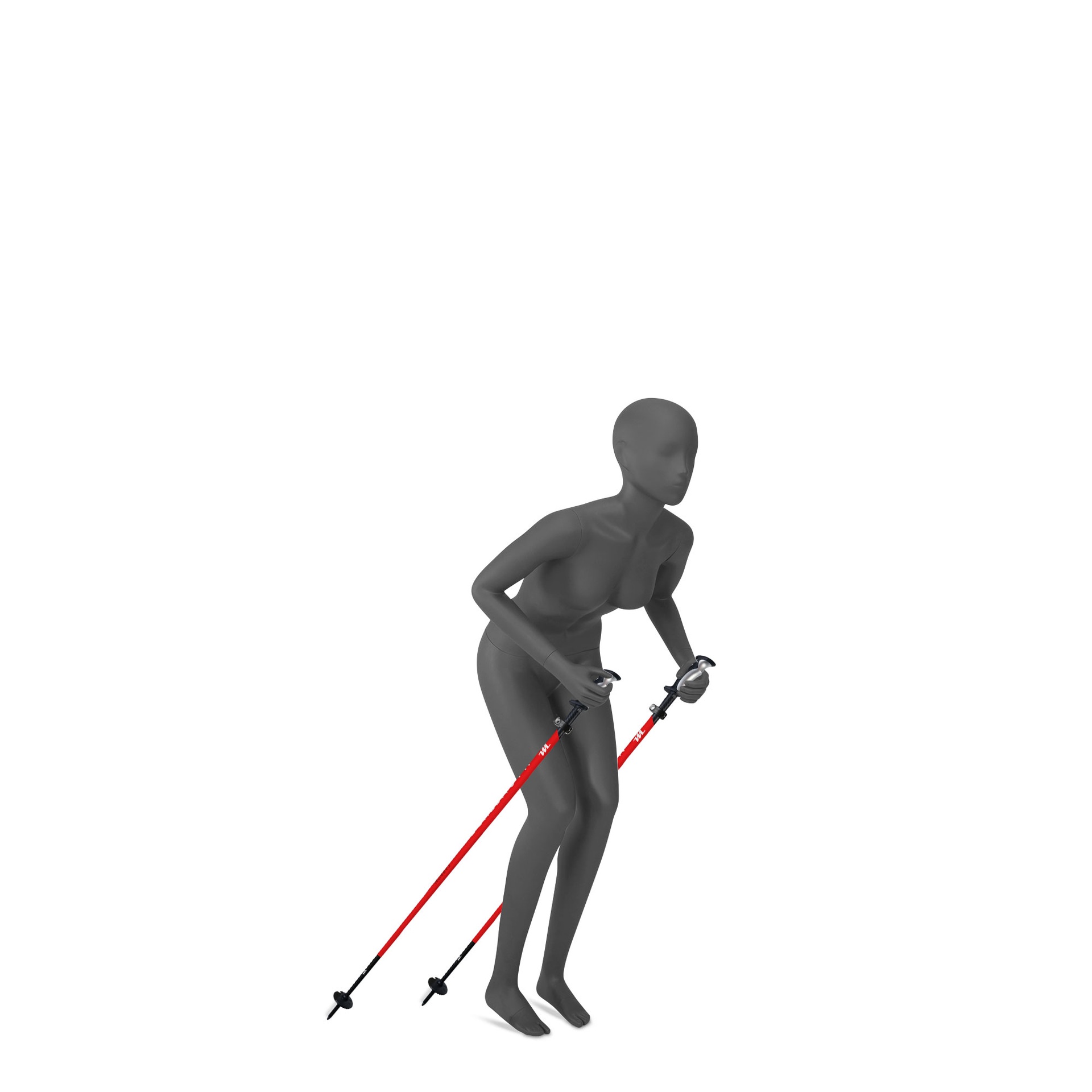 BINK - Damenfigur abstraktem  Kopf, Ski, Top Sports