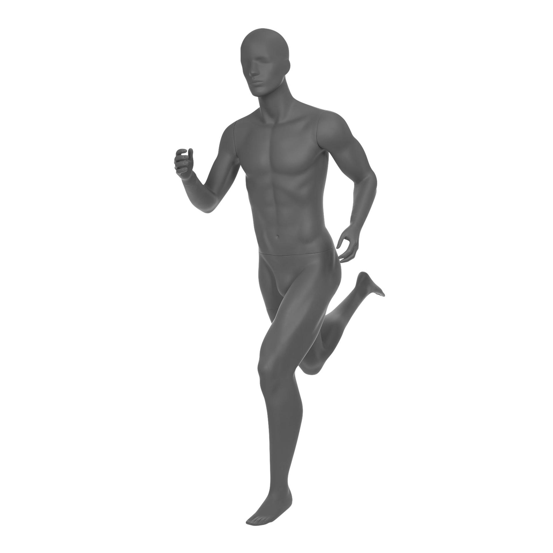 BINK - Mannequin runner homme, tête abstraite, gris